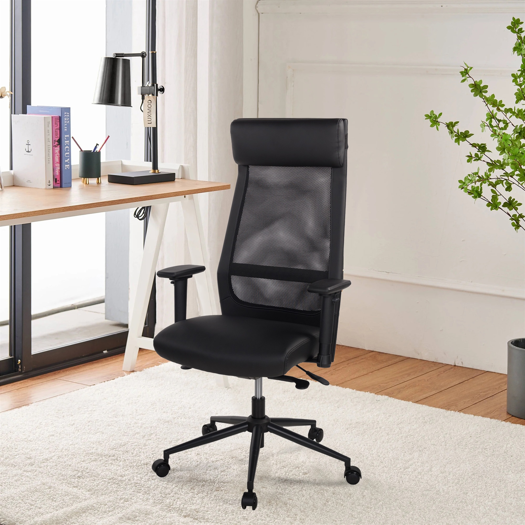 Duo Collection Schreibtischstuhl "SERRIA" () 1 Stk. Kunstleder  Netzstoff 3 günstig online kaufen