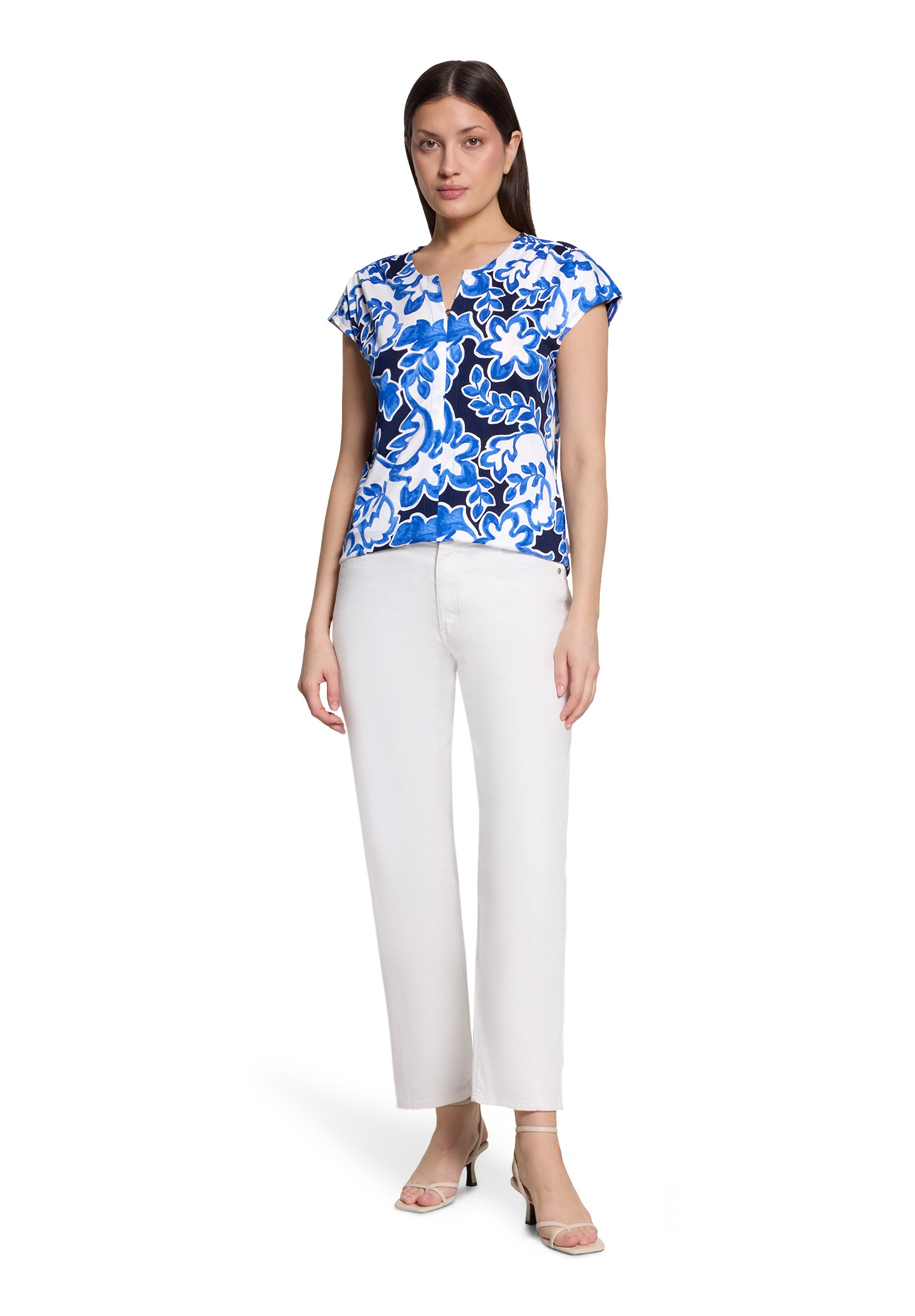 Betty&Co Kurzarmshirt »Damen mit Gummizug« 1