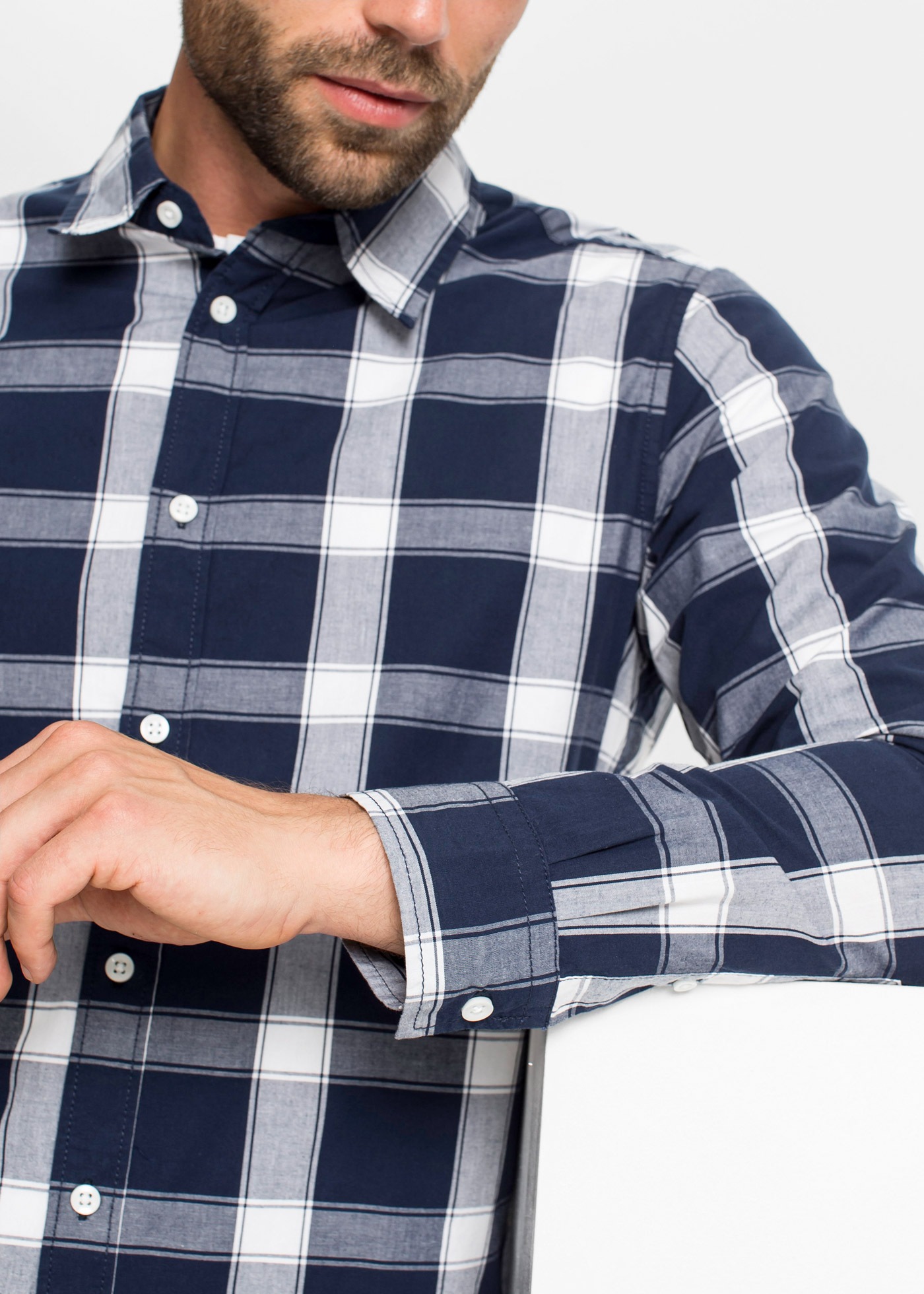 bonprix Langarmhemd »Langarmhemd aus reiner Baumwolle«, Langarmhemd aus reiner Baumwolle
