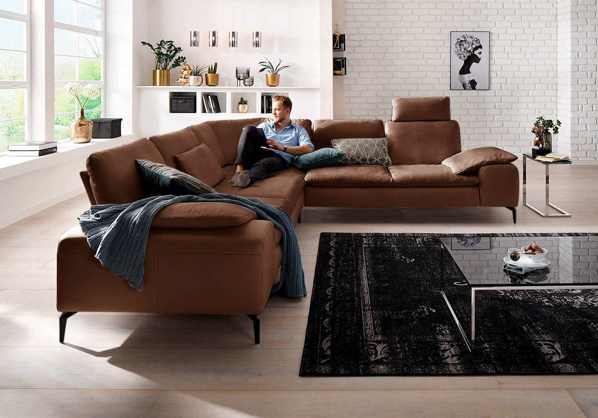W.SCHILLIG Ecksofa "valentinoo, Designsofa, elegant und bequem, L-Form" mit günstig online kaufen