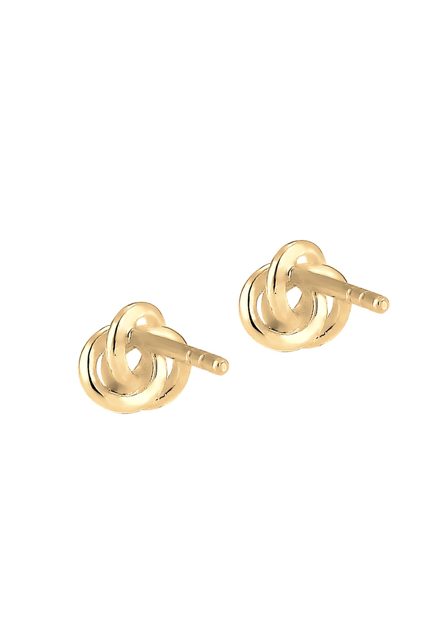 Elli Trend Knoten Stud Earrings Yellow Gold 585 3