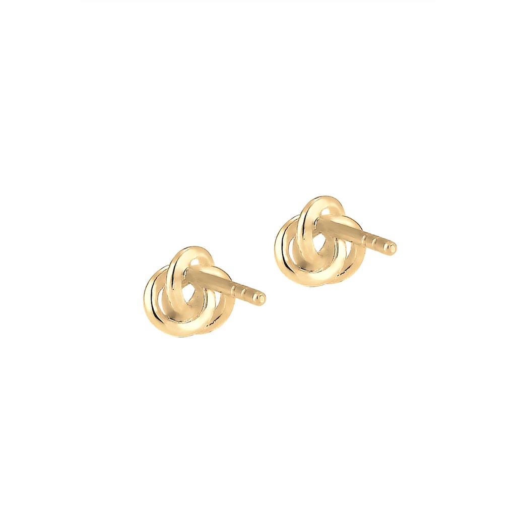 Elli Premium Paar Ohrstecker »Trend Knoten 585 Gelbgold«