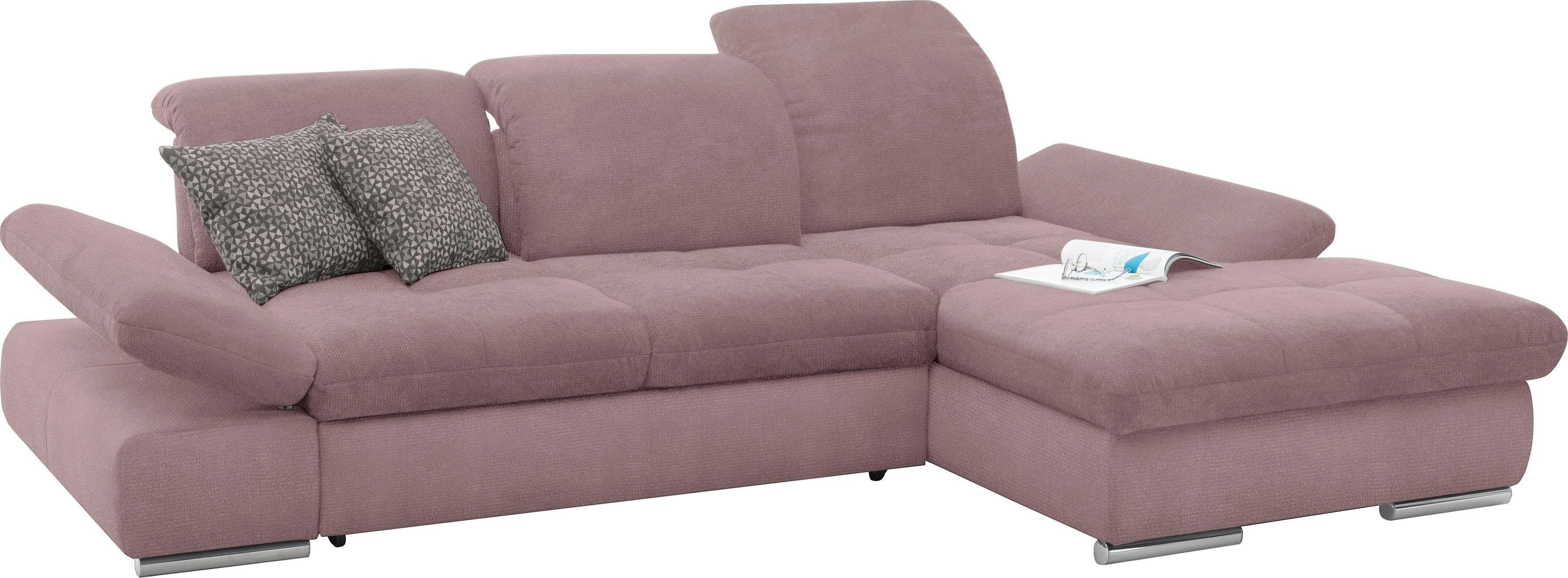 Thumbnail - set one by Musterring Ecksofa "SO4100 V" mit verstellbaren Kopfteilen, wahlweise mit Funktionen, Cord-Bezug