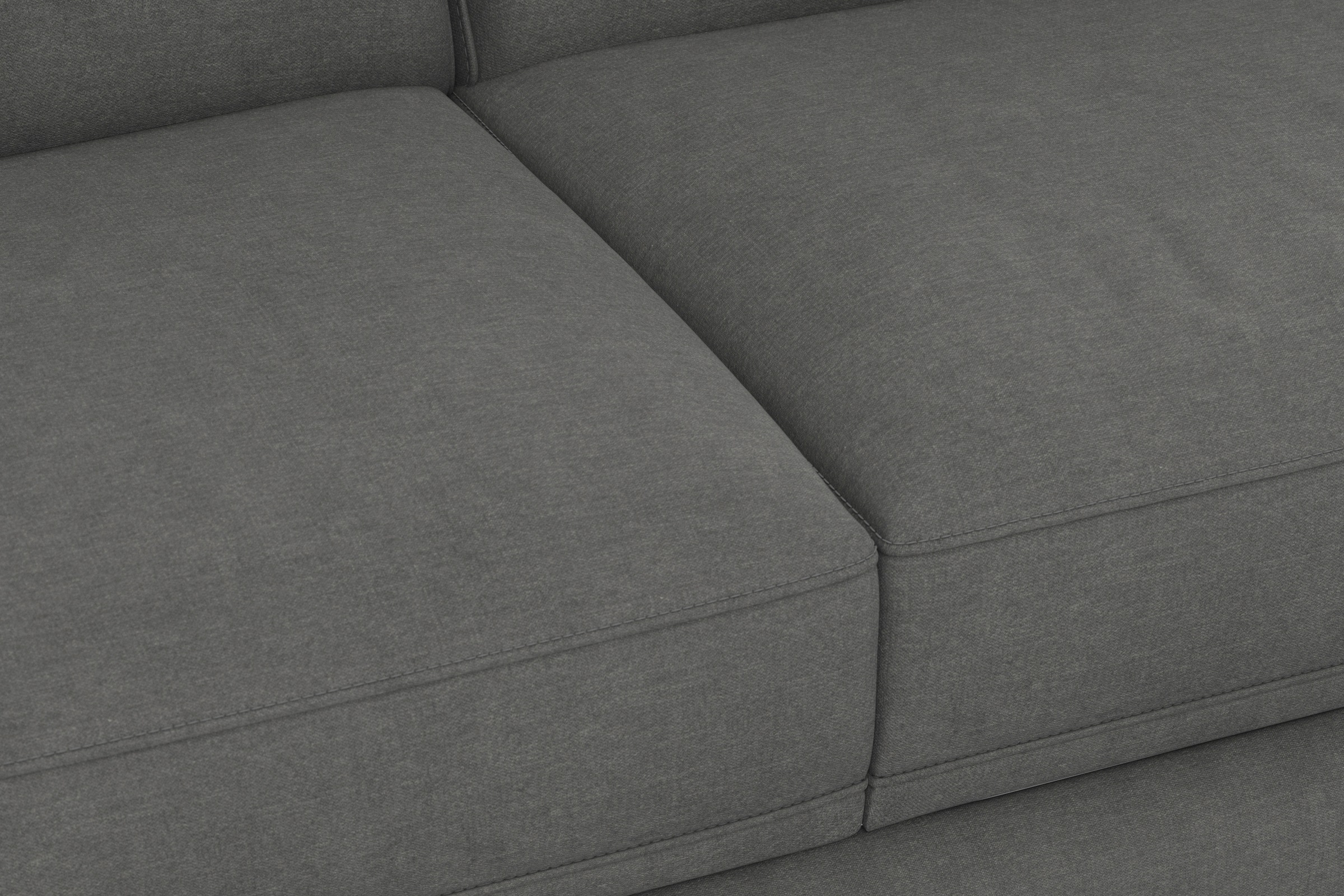 sit&more Ecksofa »Dundee L-Form«, mit Federkern und Edelstahlfüßen, wahlweise mit Kopfteilverstellung