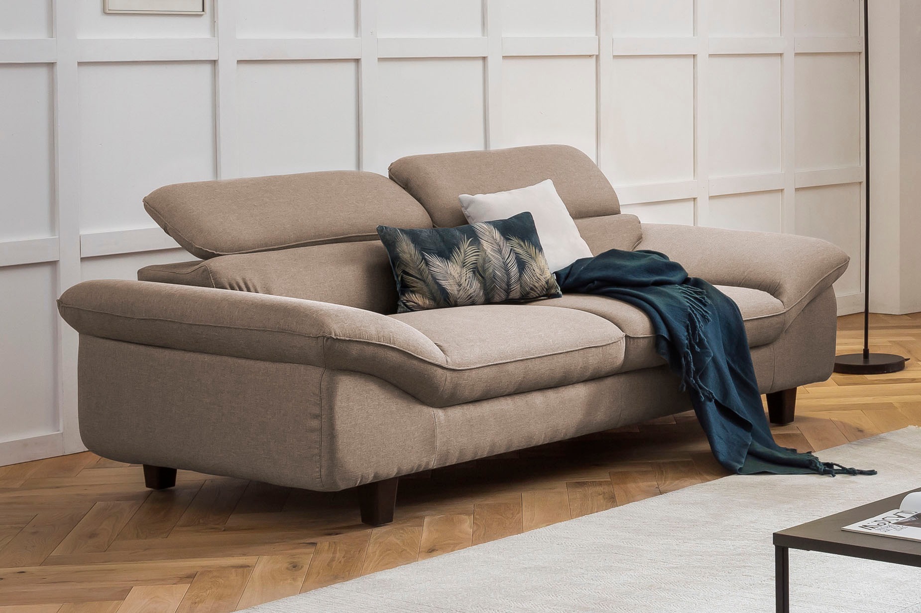 Home affaire 2-Sitzer "Pilot", Big-Sofa mit Kopfteilverstellung günstig online kaufen