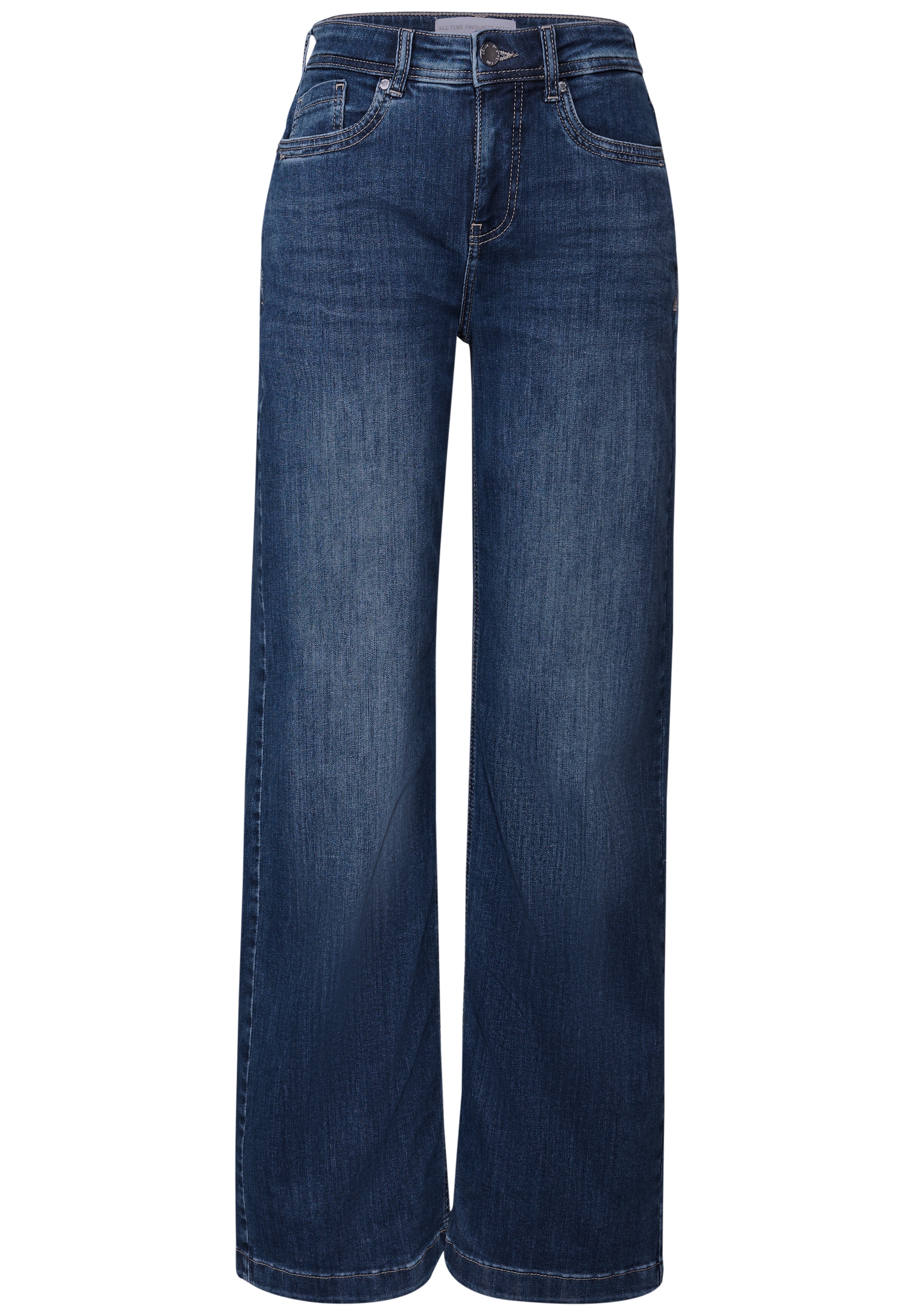 STREET ONE Loose-fit-Jeans, High Waist