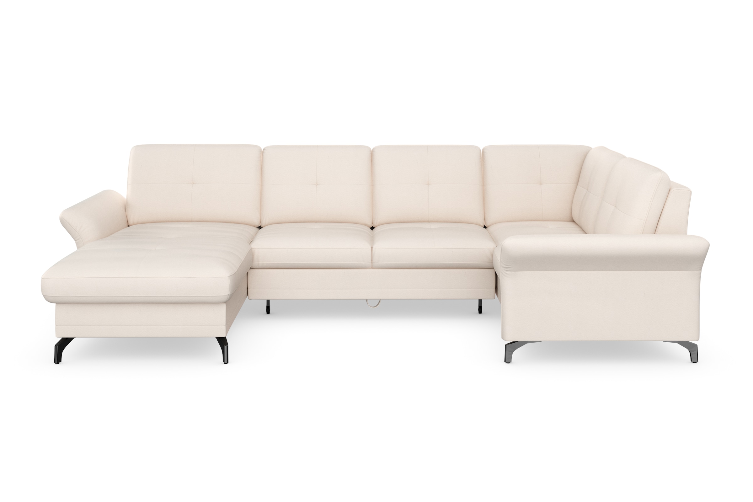 Home affaire Wohnlandschaft "Calando U-Form" wahlweise mit Bettfunktion, Be günstig online kaufen