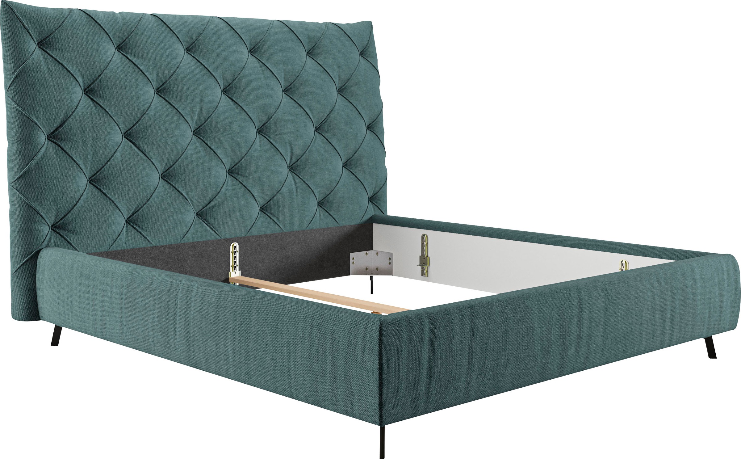 Thumbnail - Leonique Polsterbett "Maxime, in 4 Breiten bis 200cm, auch in Leder" Kopfteilhöhe 143 cm, belastbar bis 280 kg, auch in ...