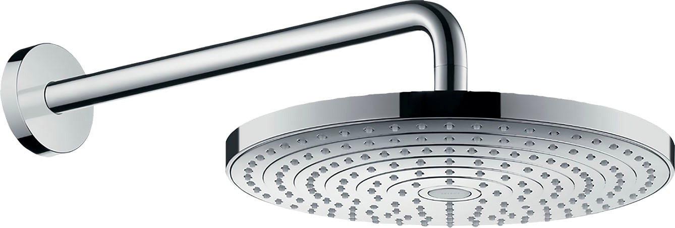 hansgrohe Regenduschkopf "Raindance Select S", (Kopfbrause, Brausearm), 300 2 Strahlarten mit Brausearm, chrom