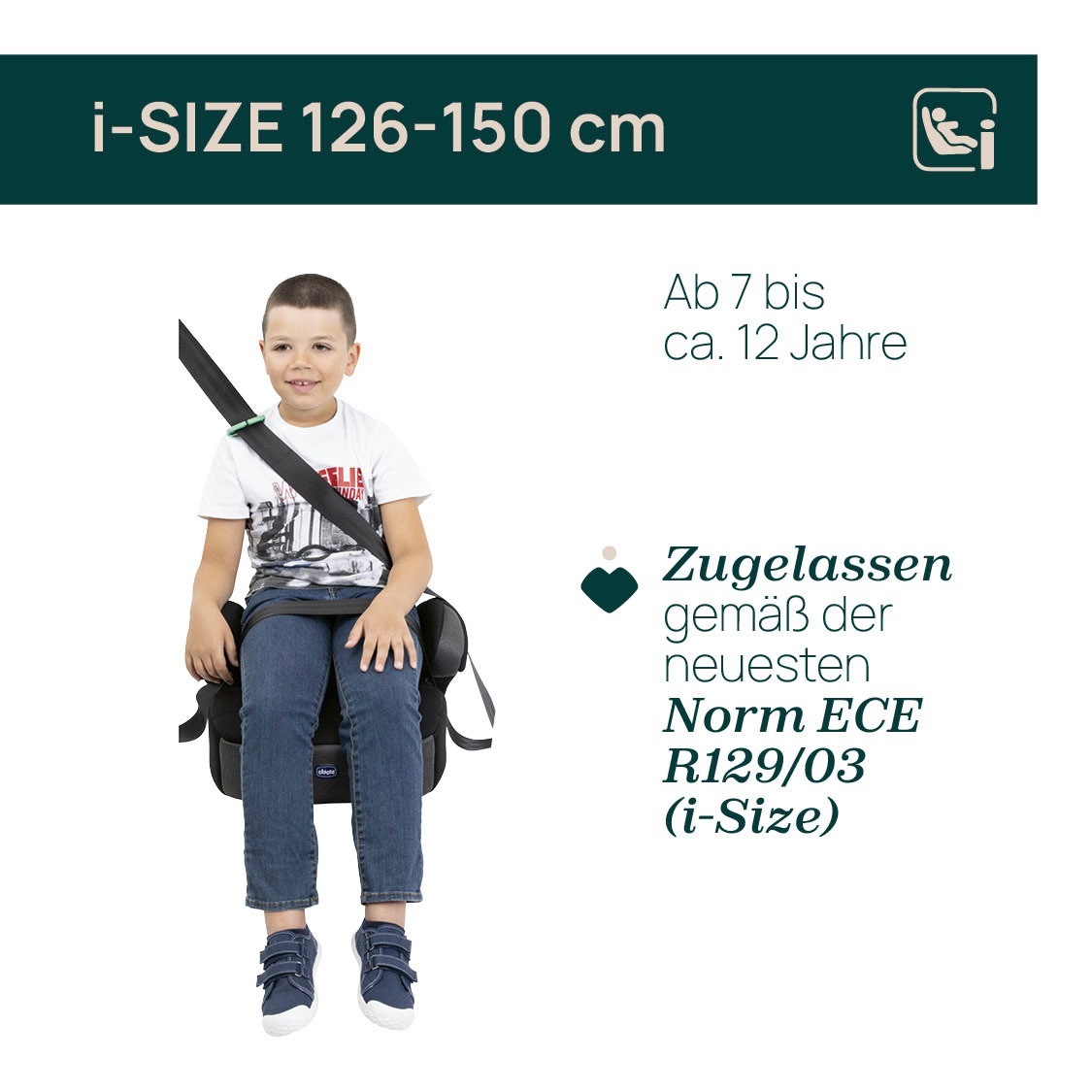 Chicco Kindersitzerhöhung »QUASAR FIX I-SIZE« 126-150 cm