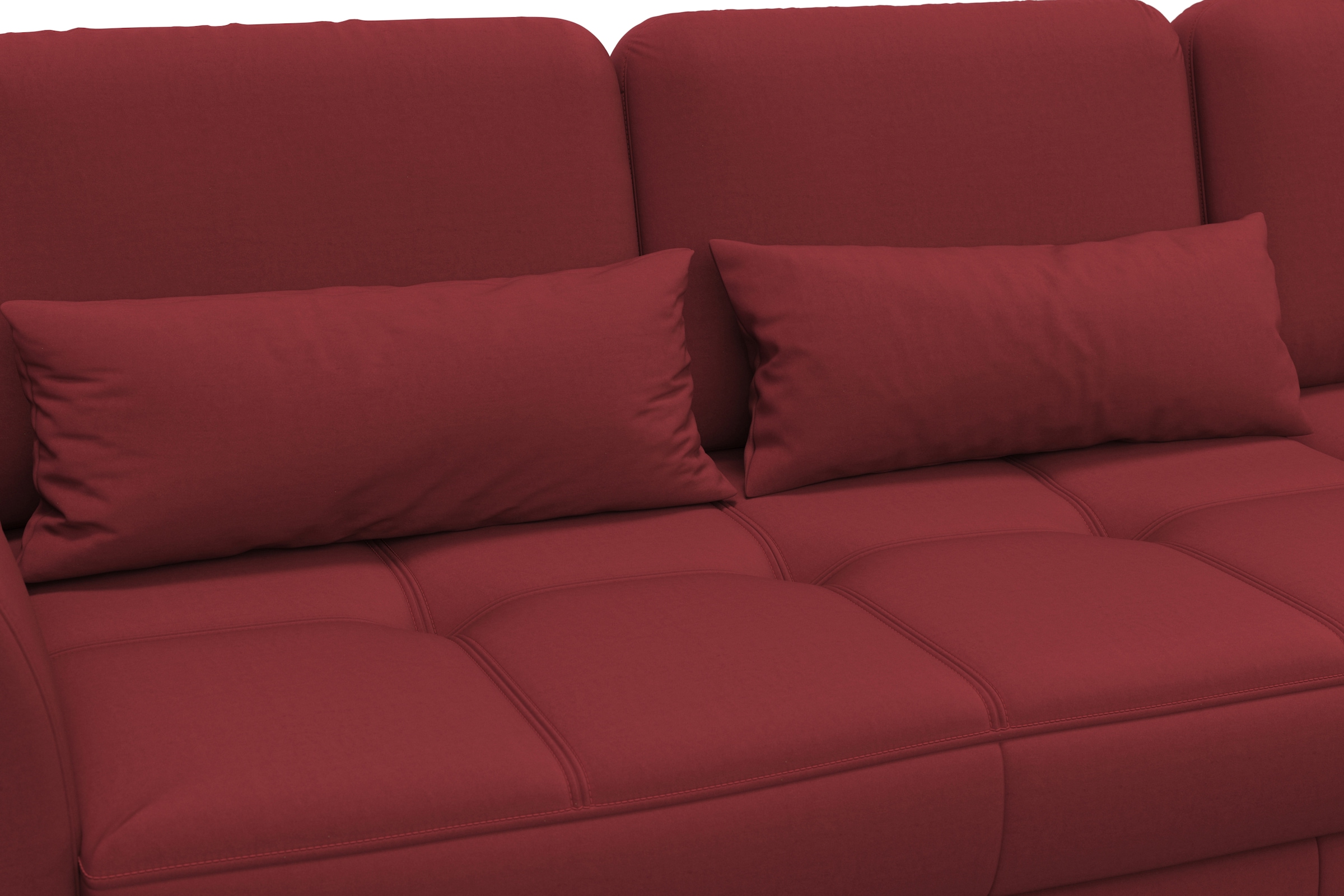 sit&more Ecksofa »Bendigo L-Form« inklusive Sitztiefenverstellung, Bodenfreiheit 15 cm, 2 Fußfarben