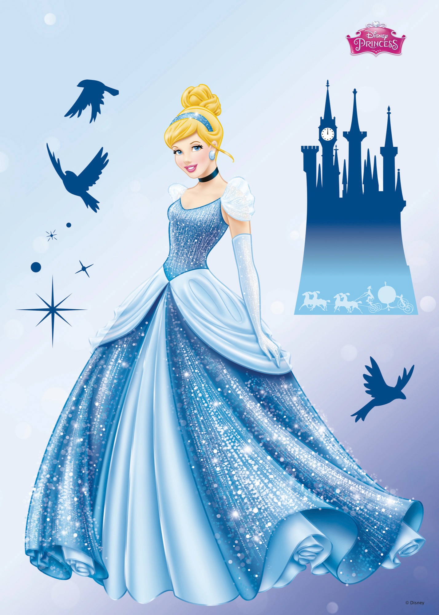 Komar Wandtattoo »Princess Dream«, (10 St.), 50x70 cm (Breite x Höhe), selbstklebendes Wandtattoo