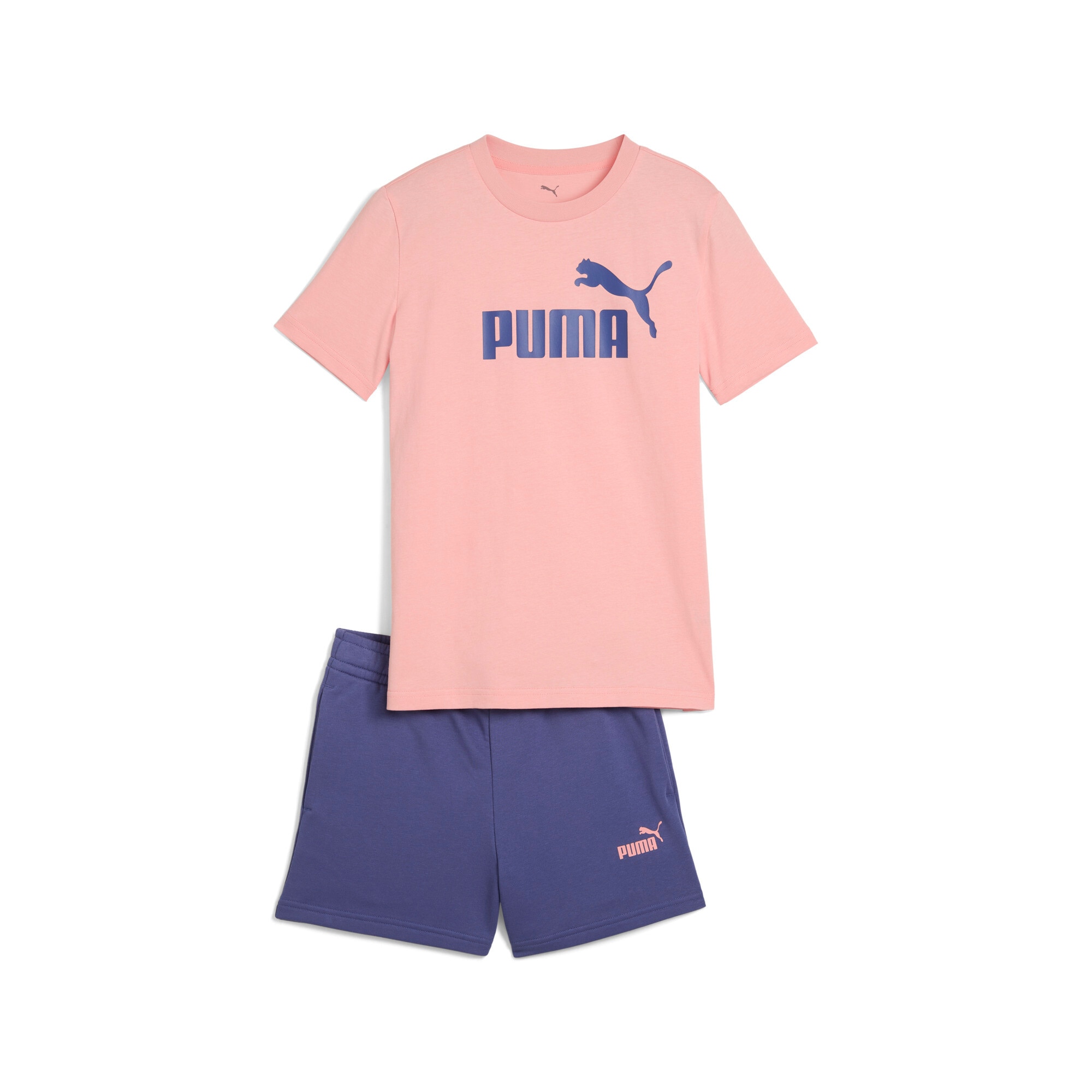PUMA Trainingsanzug »ESS NO.1 LOGO TEE AND SHORTS SET G«, (2 tlg.)