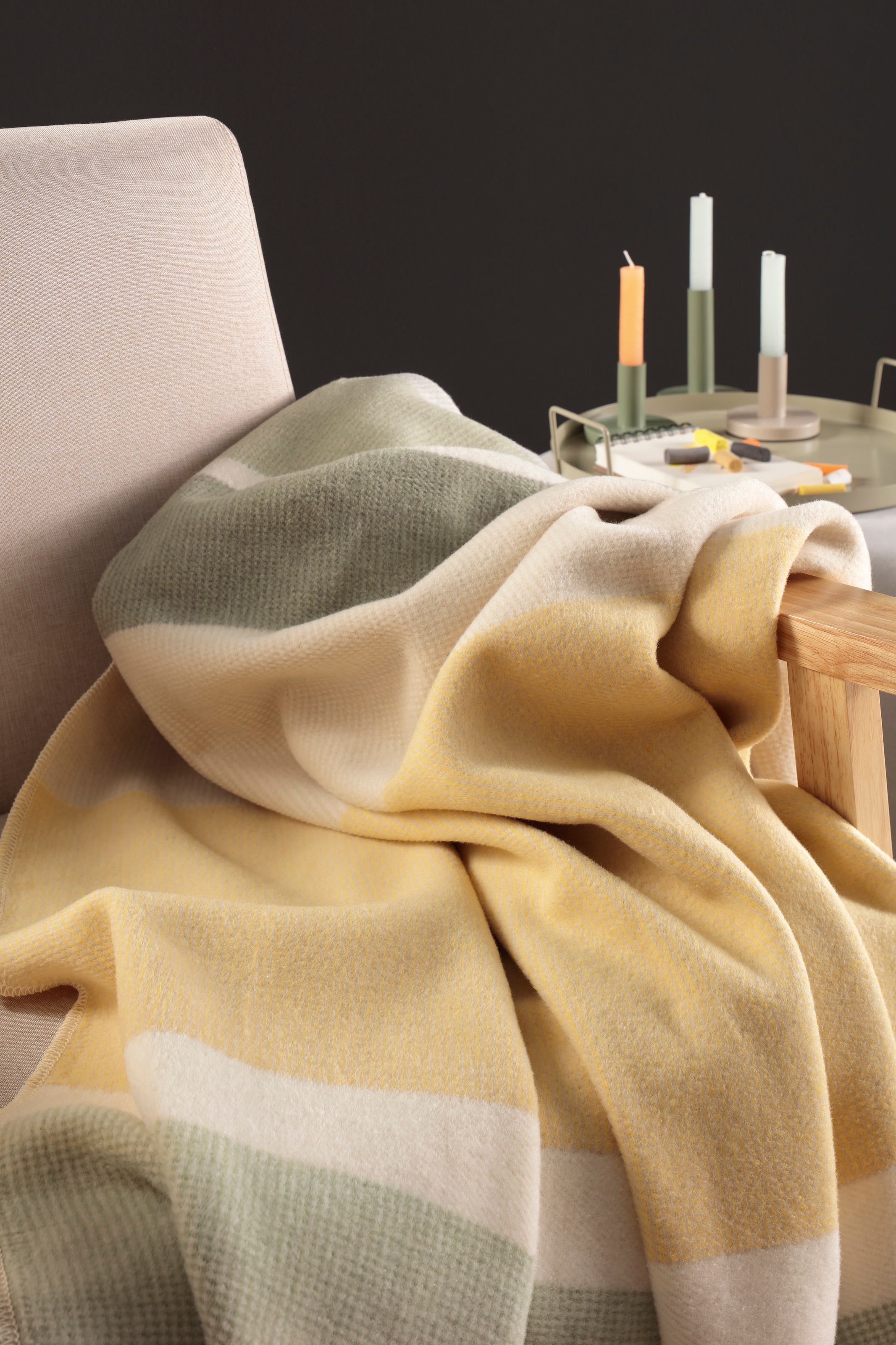 Biederlack Wohndecke »Wohndecke Stripe Delight«, mit modernem Karodesign
