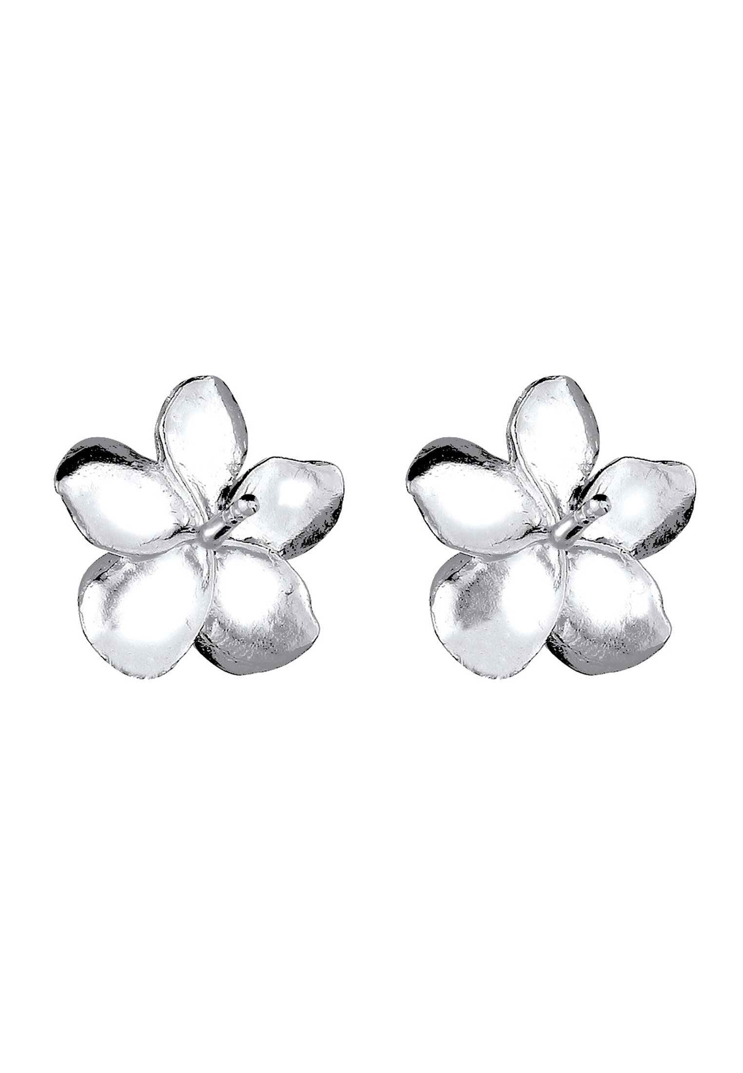 Elli Paar Ohrstecker »Ohrringe Frangipani Blüte Blume Filigran 925 Silber«