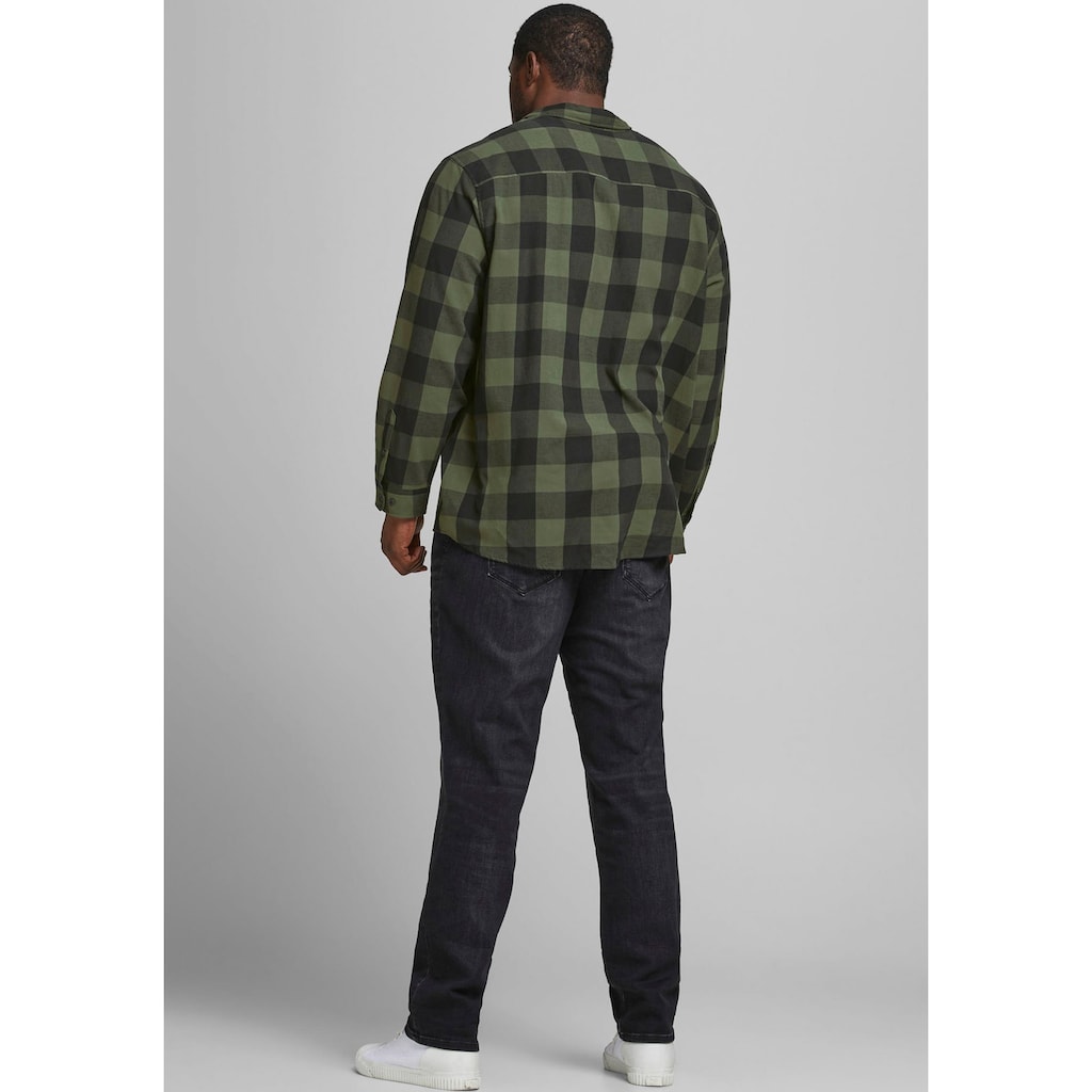 Jack & Jones PlusSize Karohemd »GINGHAM TWILL SHIRT«, Bis Größe 6XL