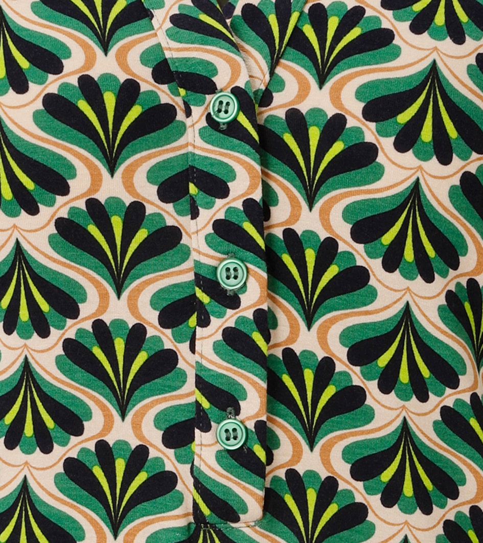 Aniston CASUAL Schlupfbluse mit farbharmonischem Retro-Muster - NEUE KOLLEKTION