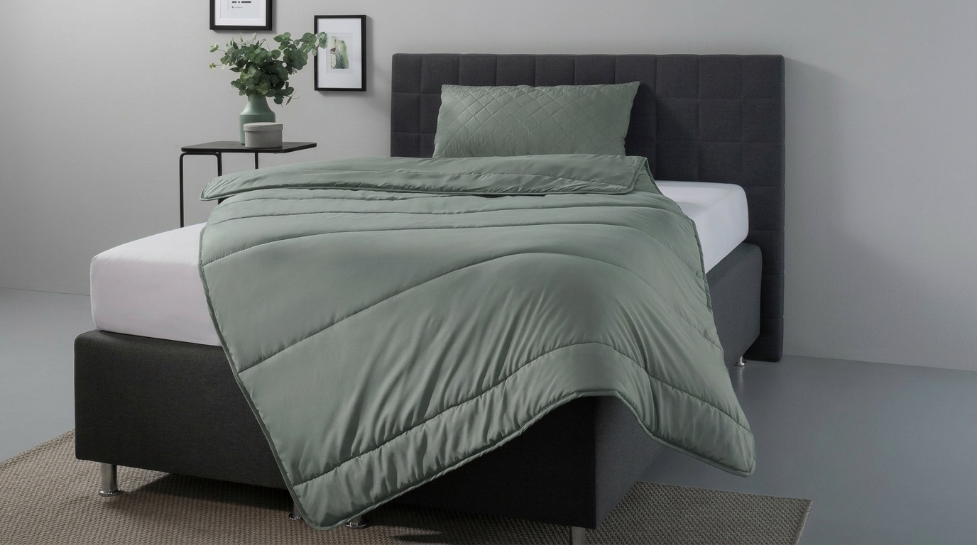 OTTO home Microfaserbettdecke "Clarra, Bettdecke 135x200 cm, 155x220 cm, 200x200 cm" warm Füllung Polyester Bezug Polyester 1 Stk. tlg. Bettdecken in grün & grau, Sommer, Winter, 4 Jahreszeiten, Decke