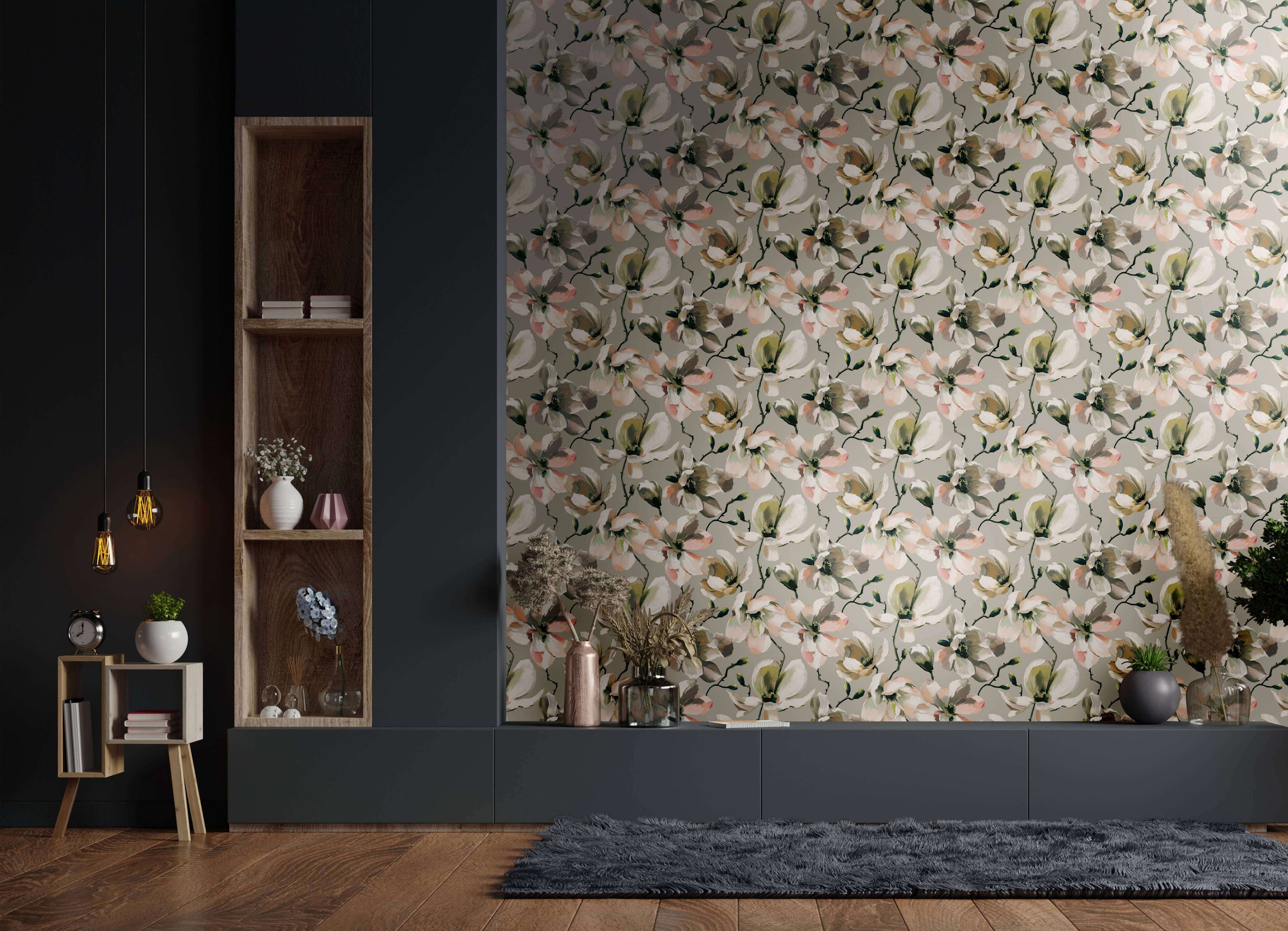 Marburg Vliestapete »Tapete Malerische Blüten«, floral, moderne Vliestapete für Wohnzimmer Schlafzimmer Küche