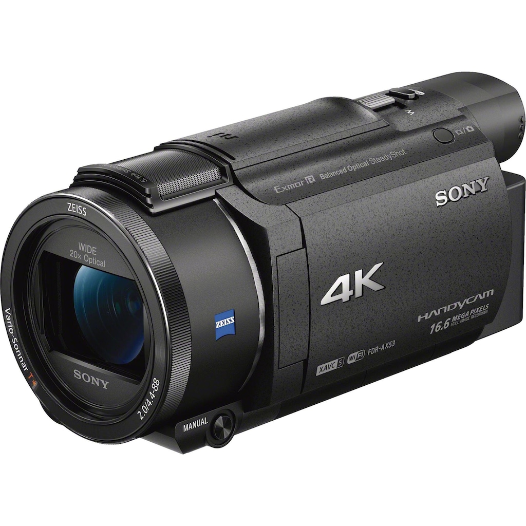 Sony Camcorder »FDRAX53VGPDI.EU«, 4K Ultra HD, NFC-WLAN (Wi-Fi), 20 fachx opt. Zoom