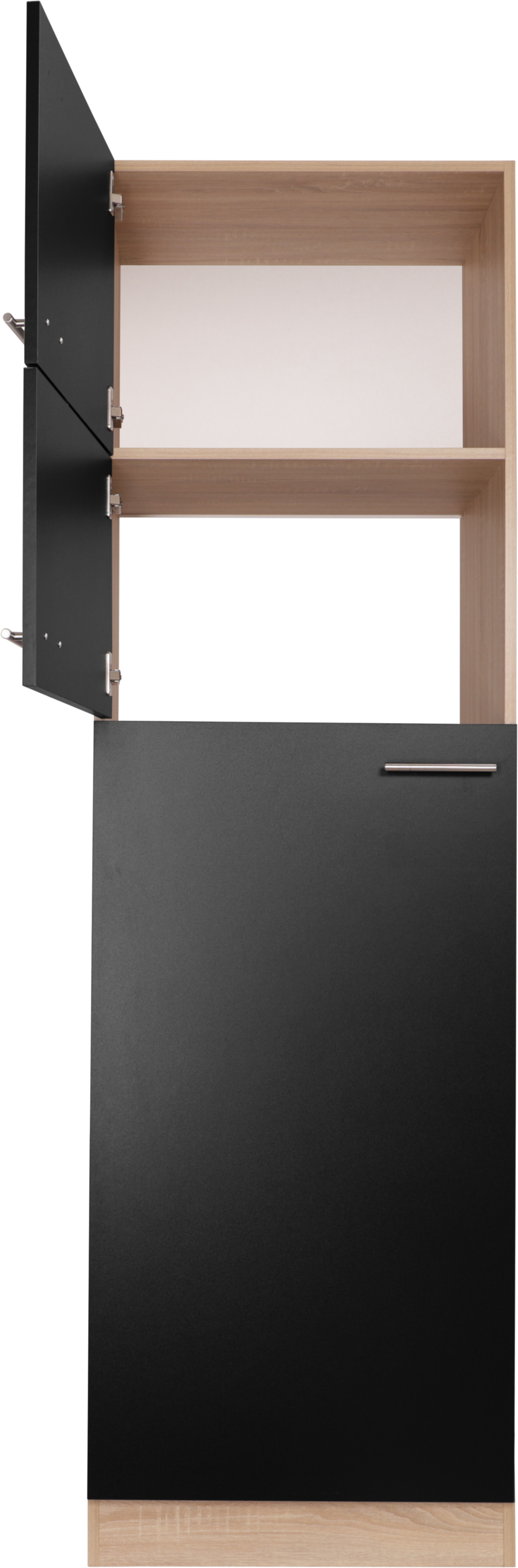 RESPEKTA Kühlumbauschrank »Merle« Breite 60 cm, Türen wechselseitig anschlagbar, Griffe aus Metall