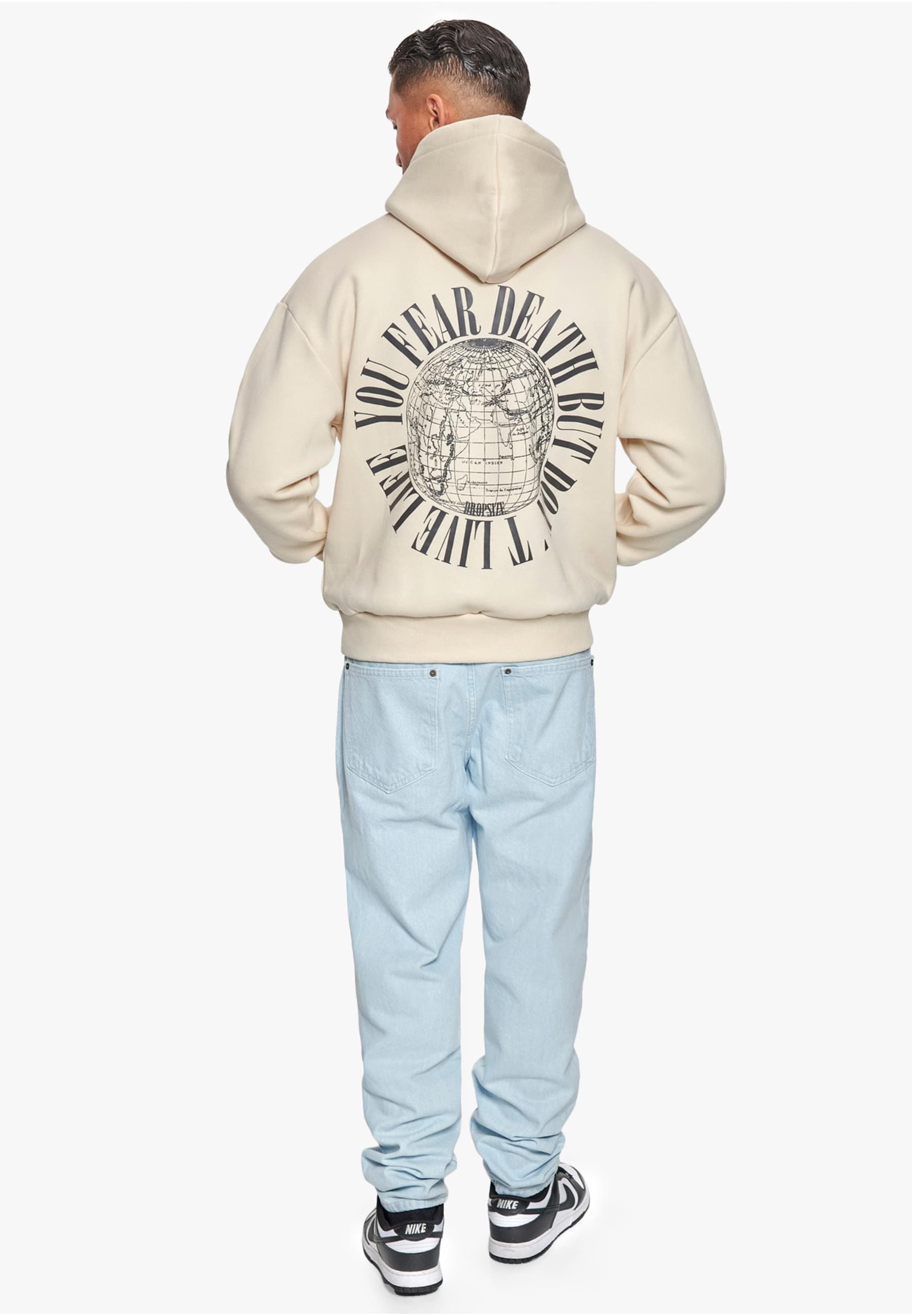 Dropsize Kapuzensweatshirt »Dropsize Herren Dropsize Heavy Oversize Fear Death Hoodie«, 1 Stk.
