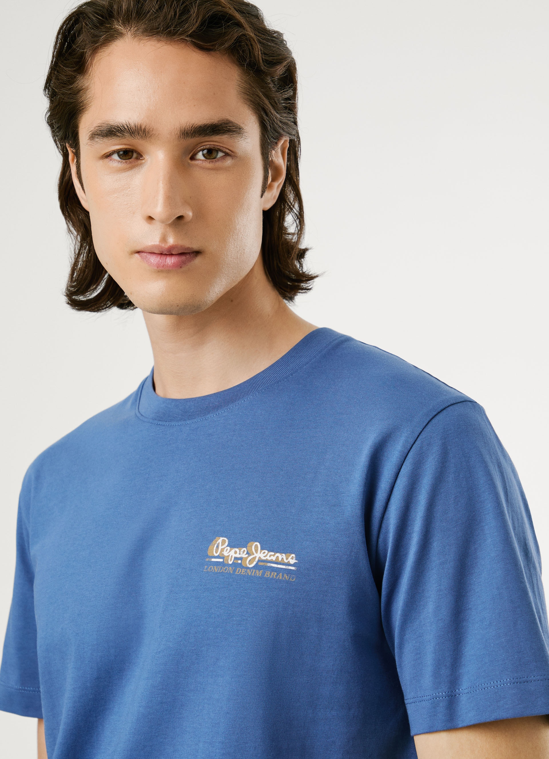 Pepe Jeans T-Shirt »MILON TEE«, mit geripptem Rundhals