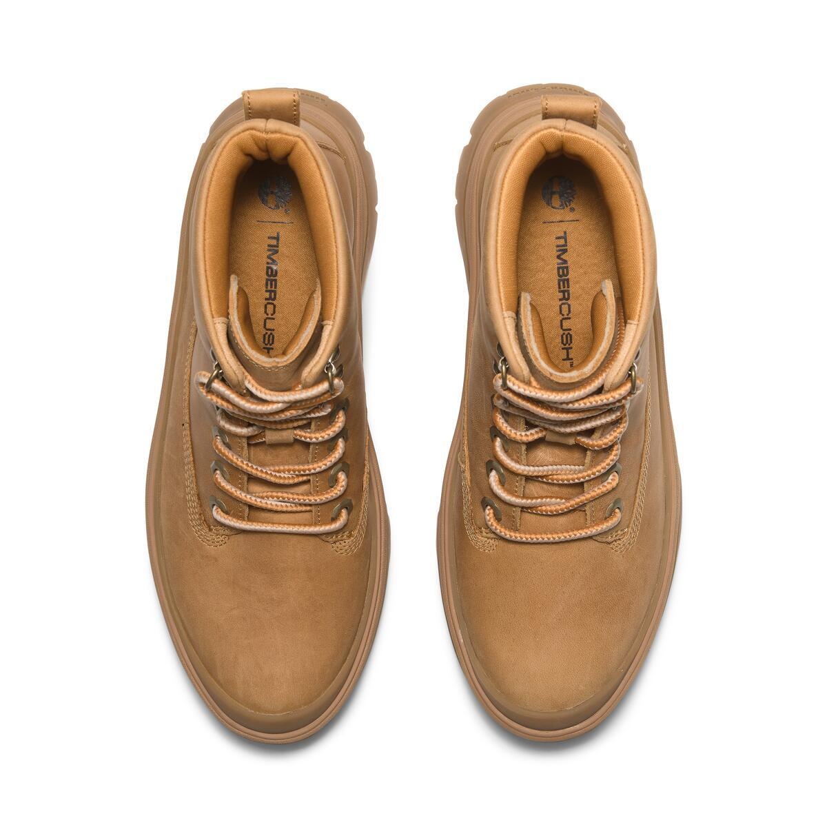 Schnürstiefelette TIMBERLAND "ROXIE LANE MID LACE UP BOOT", Damen, Gr. 37,5, braun (wheat full grain), Leder, Schuhe Schnürstiefelette, Winterschuhe, Winterstiefel, Schnürboots, Winterboots 3