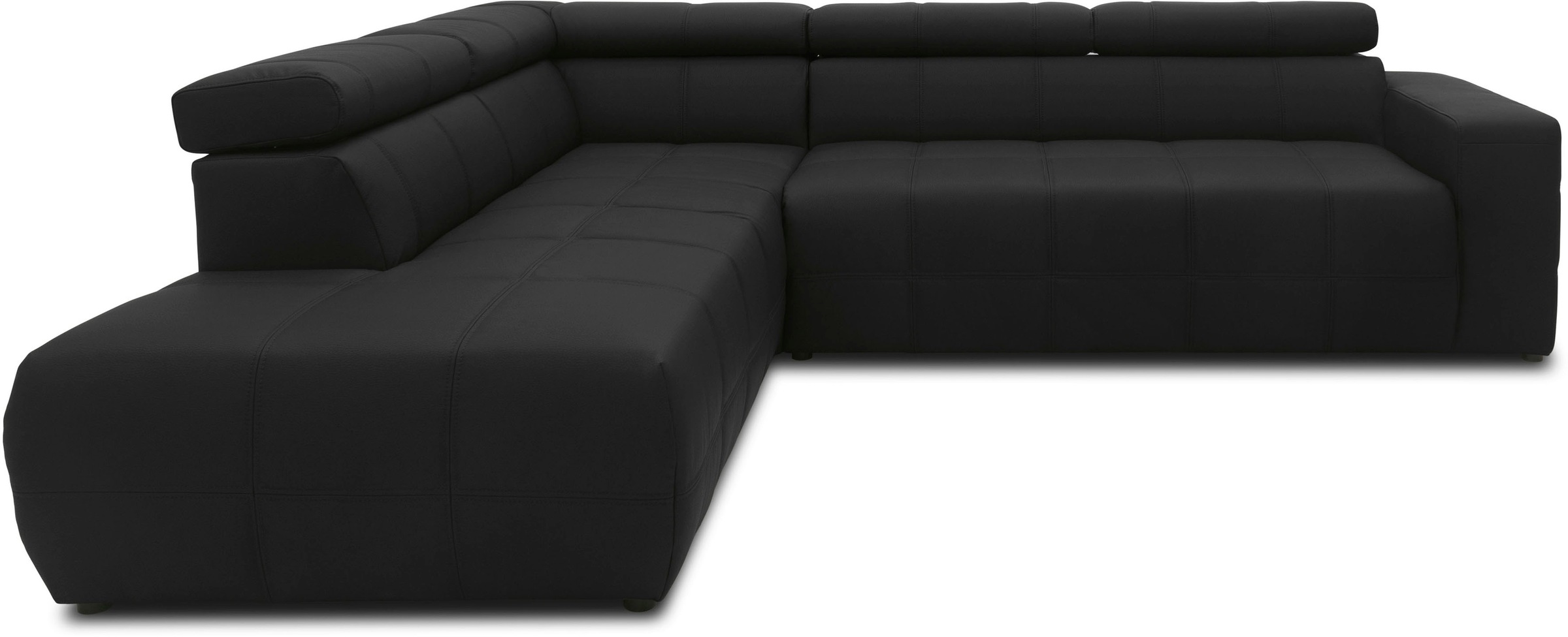 DOMO collection Ecksofa "Brandon L-Form, auch in Leder", inklusive Kopfteil günstig online kaufen