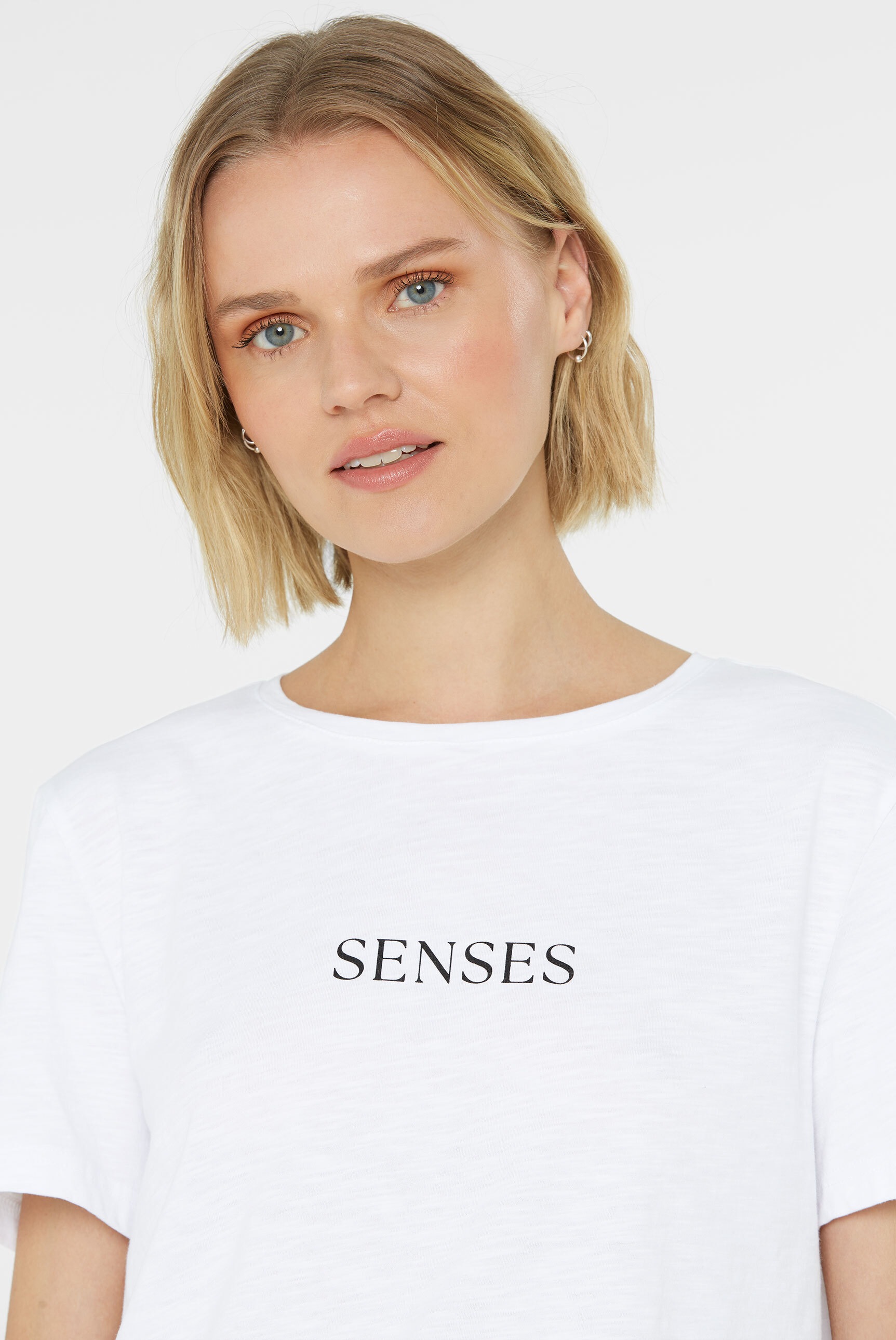 SENSES.THE LABEL Rundhalsshirt aus Baumwolle