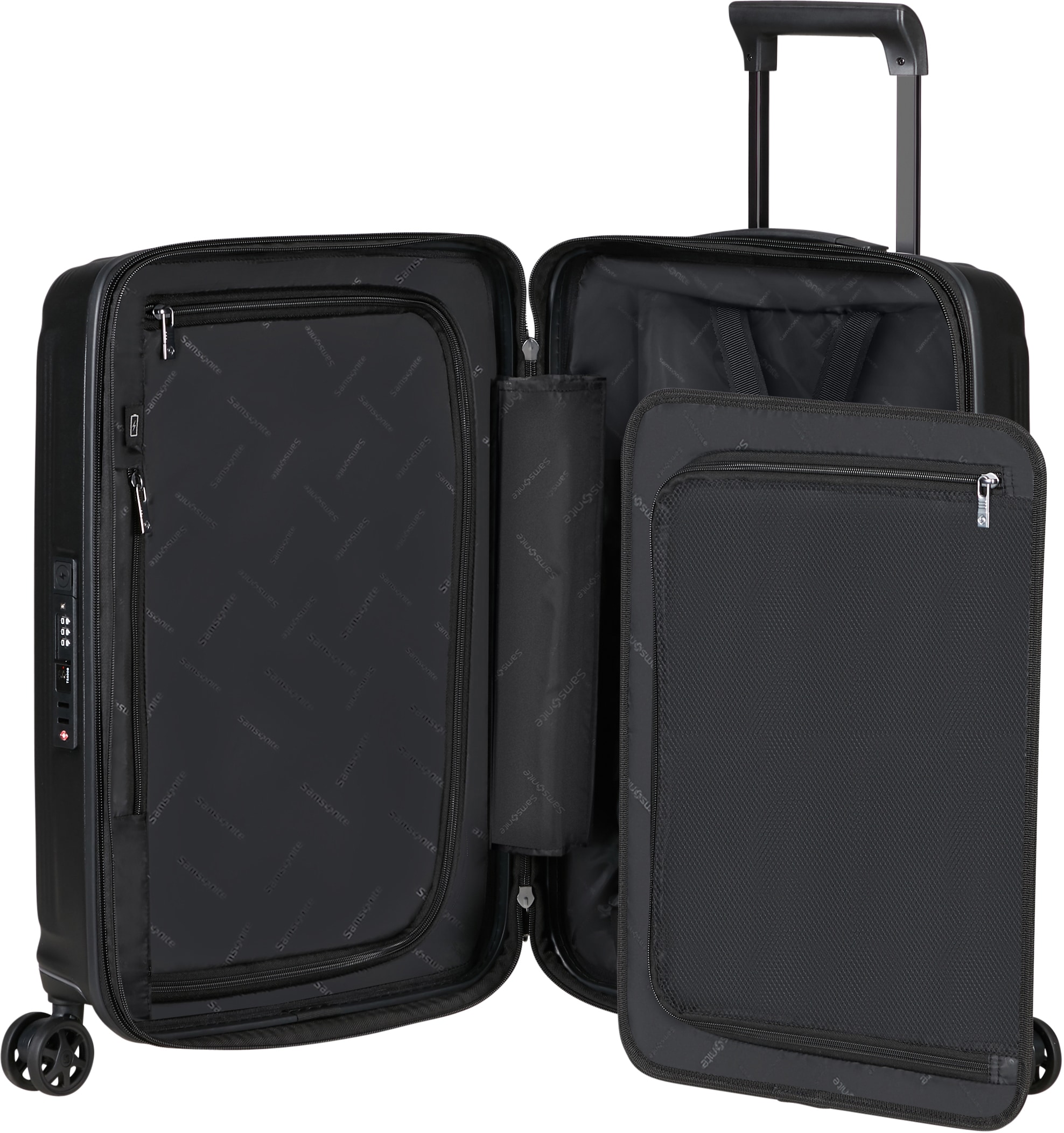 Samsonite Hartschalen-Trolley »Nuon, 55 cm«, 4 Rollen, Handgepäck-Koffer Reisegepäck mit Volumenerweiterung und USB-Schleuse