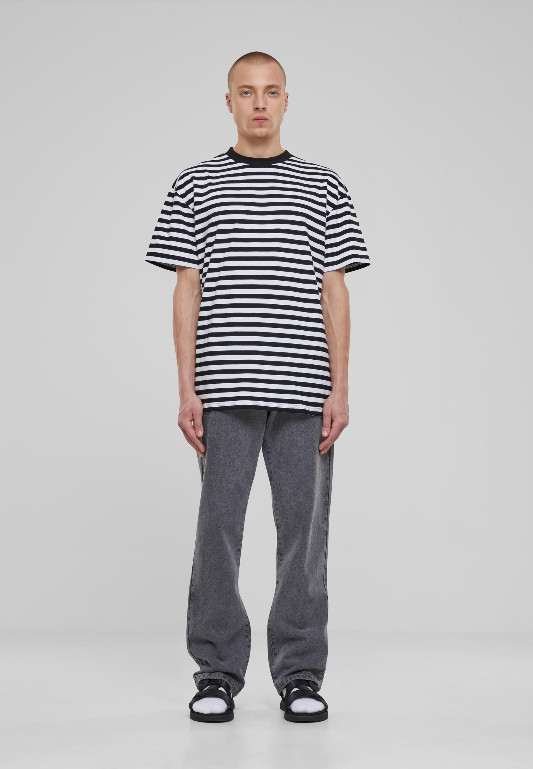 URBAN CLASSICS T-Shirt »Urban Classics Herren Regular Stripe Tee« 1 Stk.