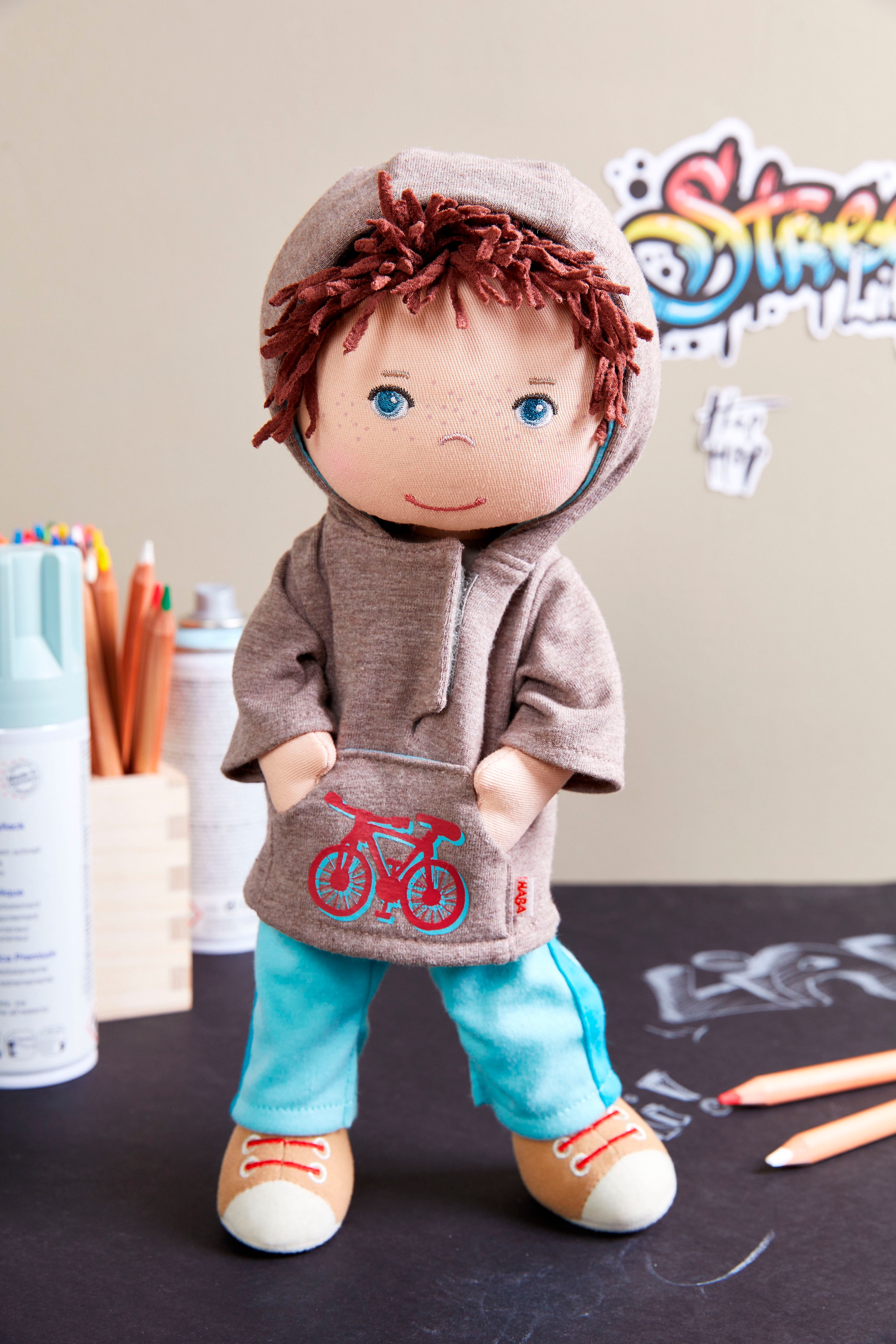 Haba Stoffpuppe »Lian«, Mit Hoodie und Hose
