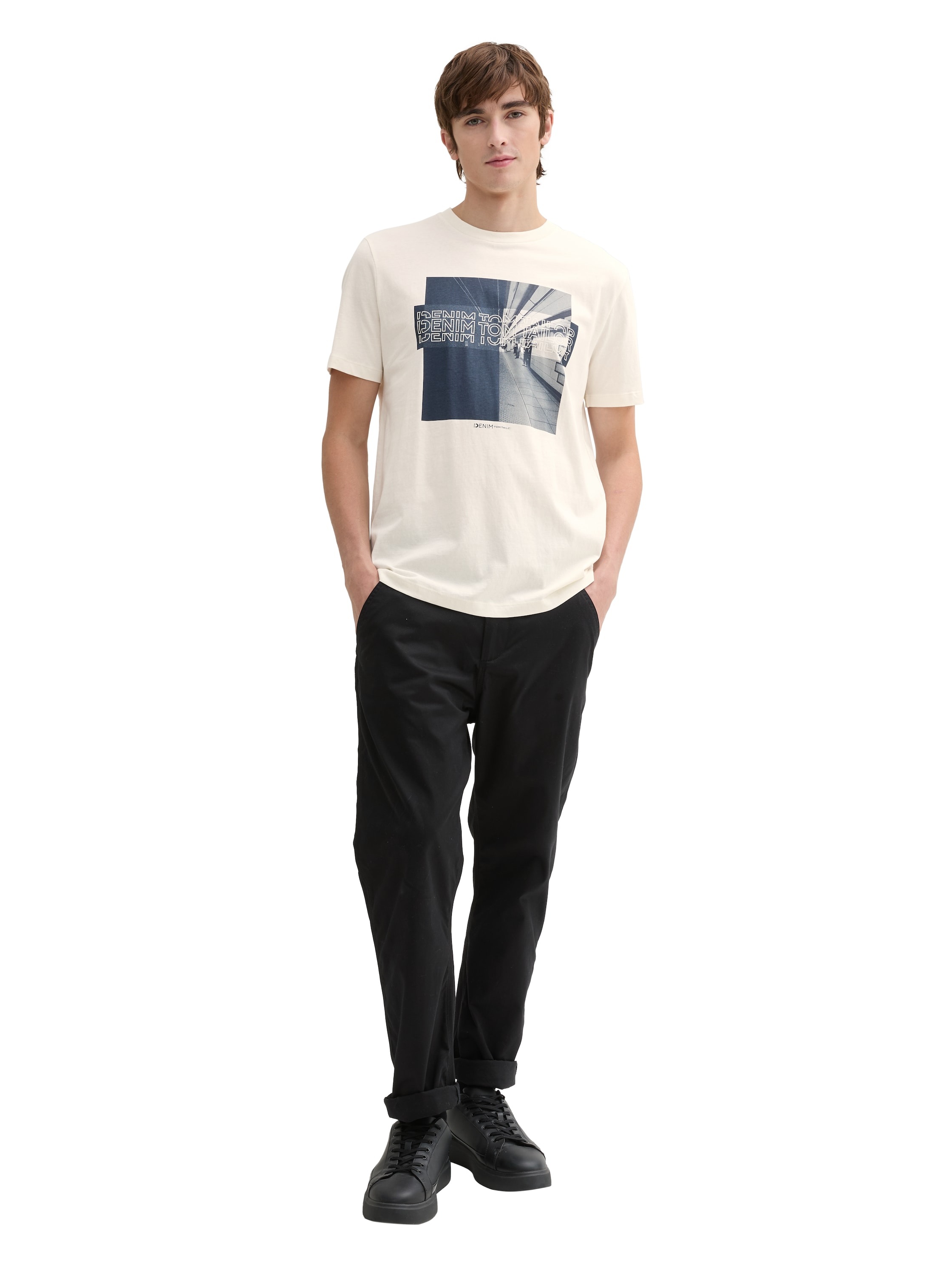 TOM TAILOR Denim Print-Shirt, mit Frontprint