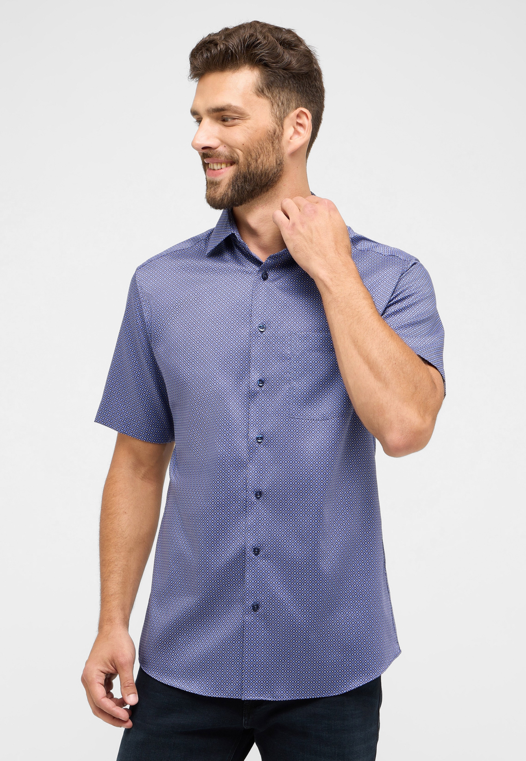 Eterna Kurzarmhemd "MODERN FIT" günstig online kaufen