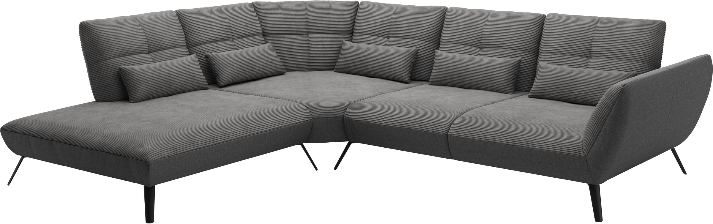 Places of Style Ecksofa »Mikado L-Form«, inkl. Sitztiefenverstellung und Armteilverstellung