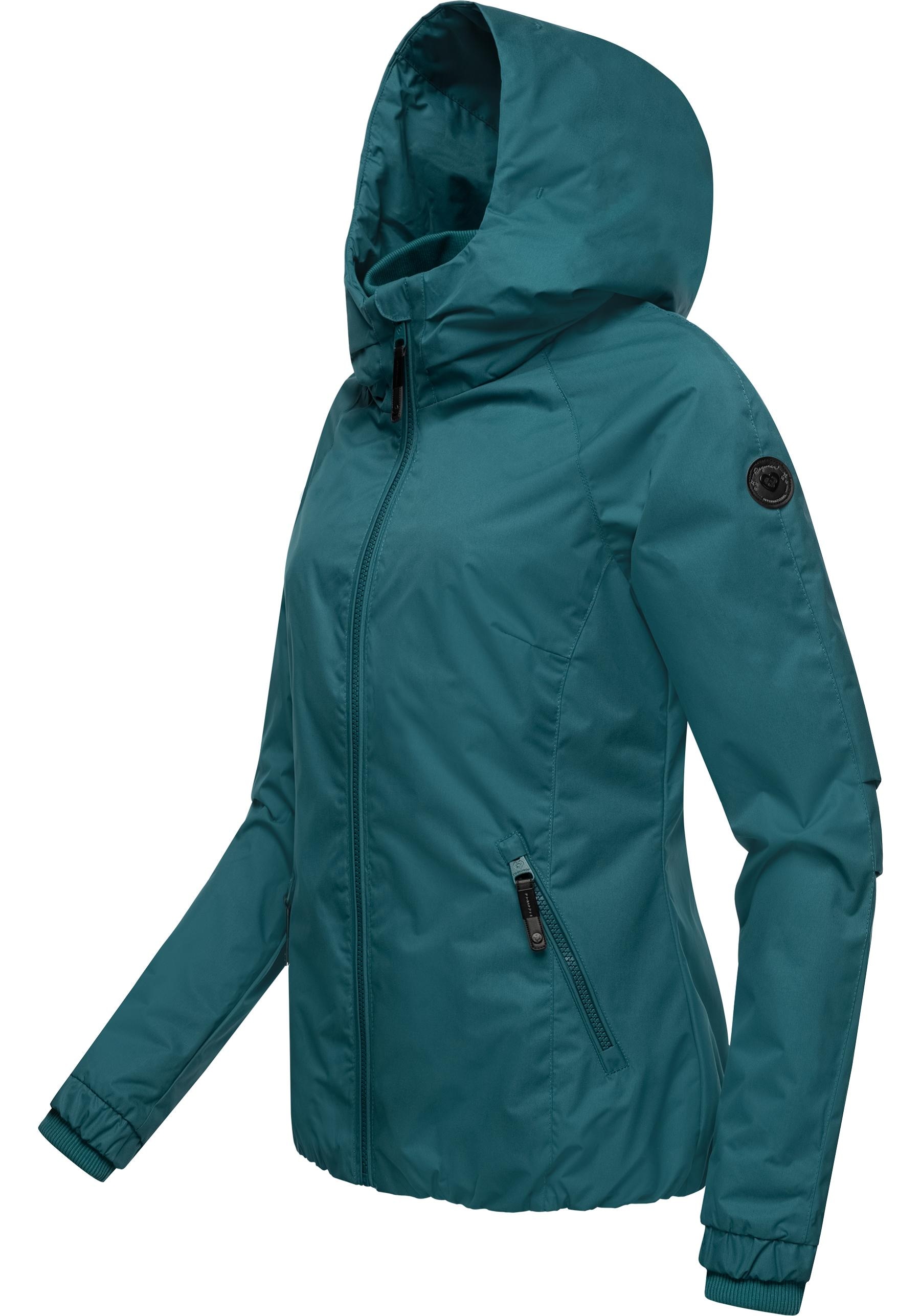 Ragwear Outdoorjacke »Dizzie«, mit Kapuze, Wasserdichte Übergangsjacke mit großer Kapuze