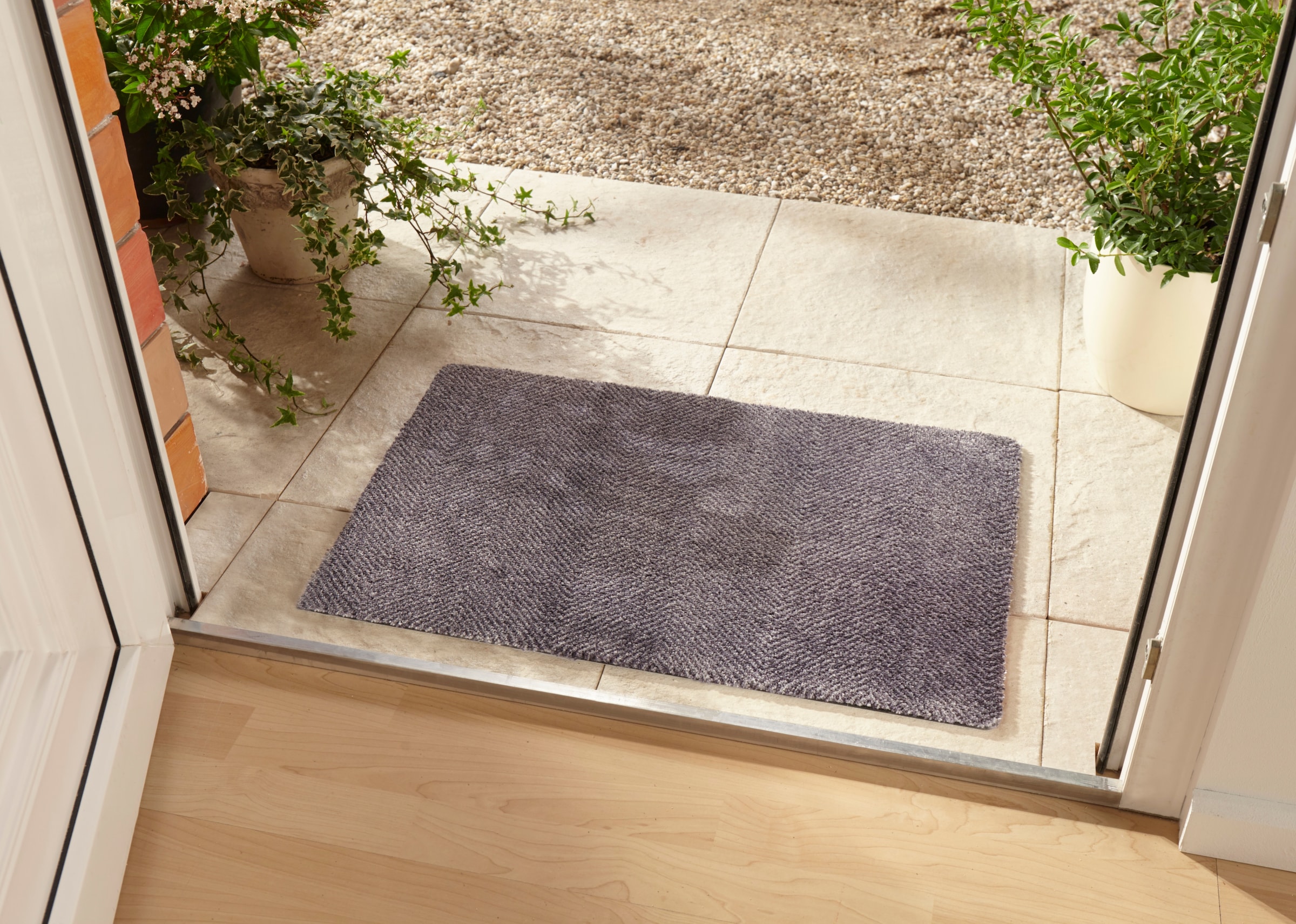 HANSE Home Fußmatte »Clean & Go, Türmatte«, rechteckig, 7 mm Höhe, Waschbar, Schmutzfangmatte, Outdoor, Innen, Rutschfest, Wetterfest
