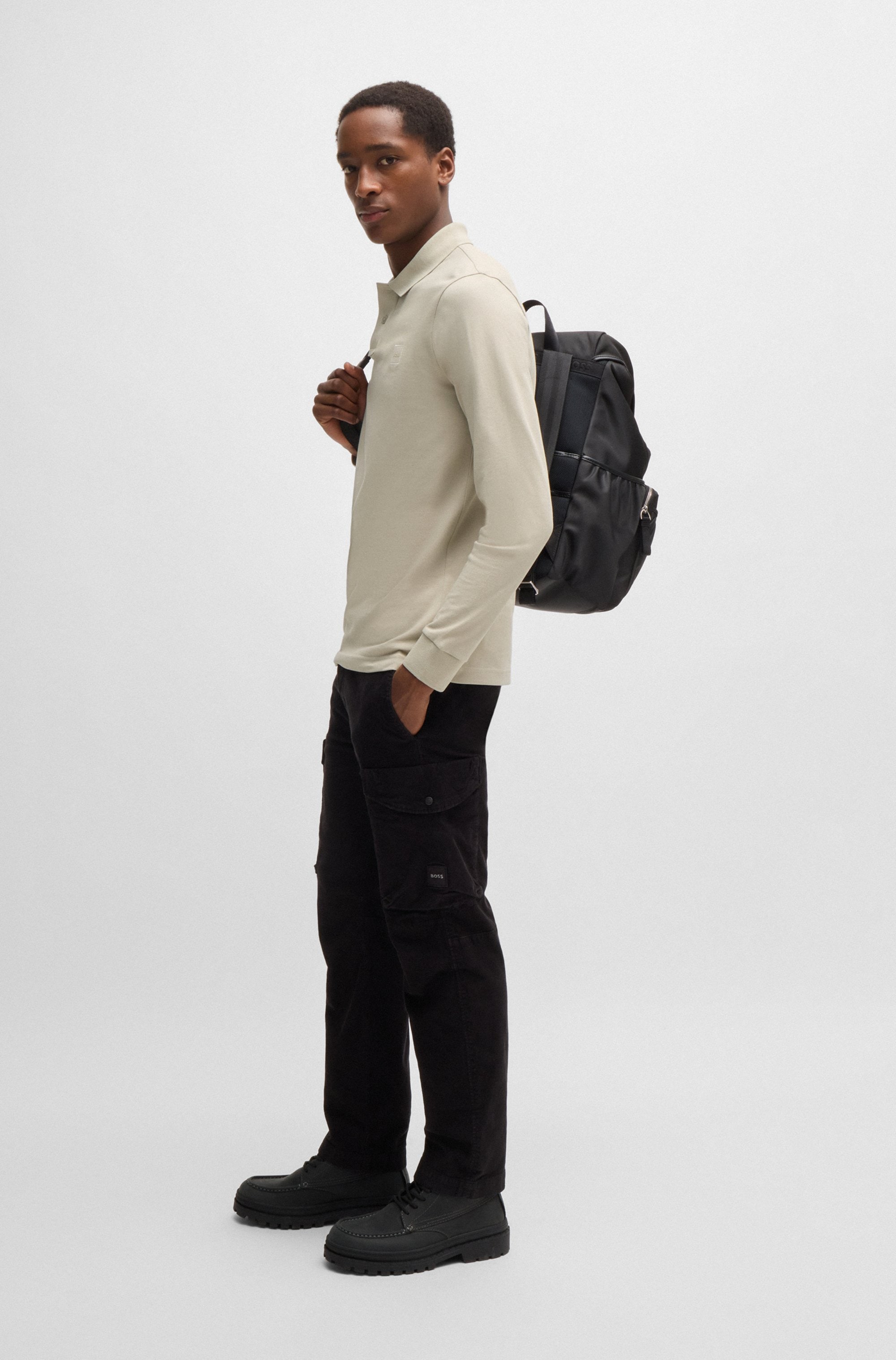 BOSS ORANGE Poloshirt »Passerby«, mit BOSS-Logobadge
