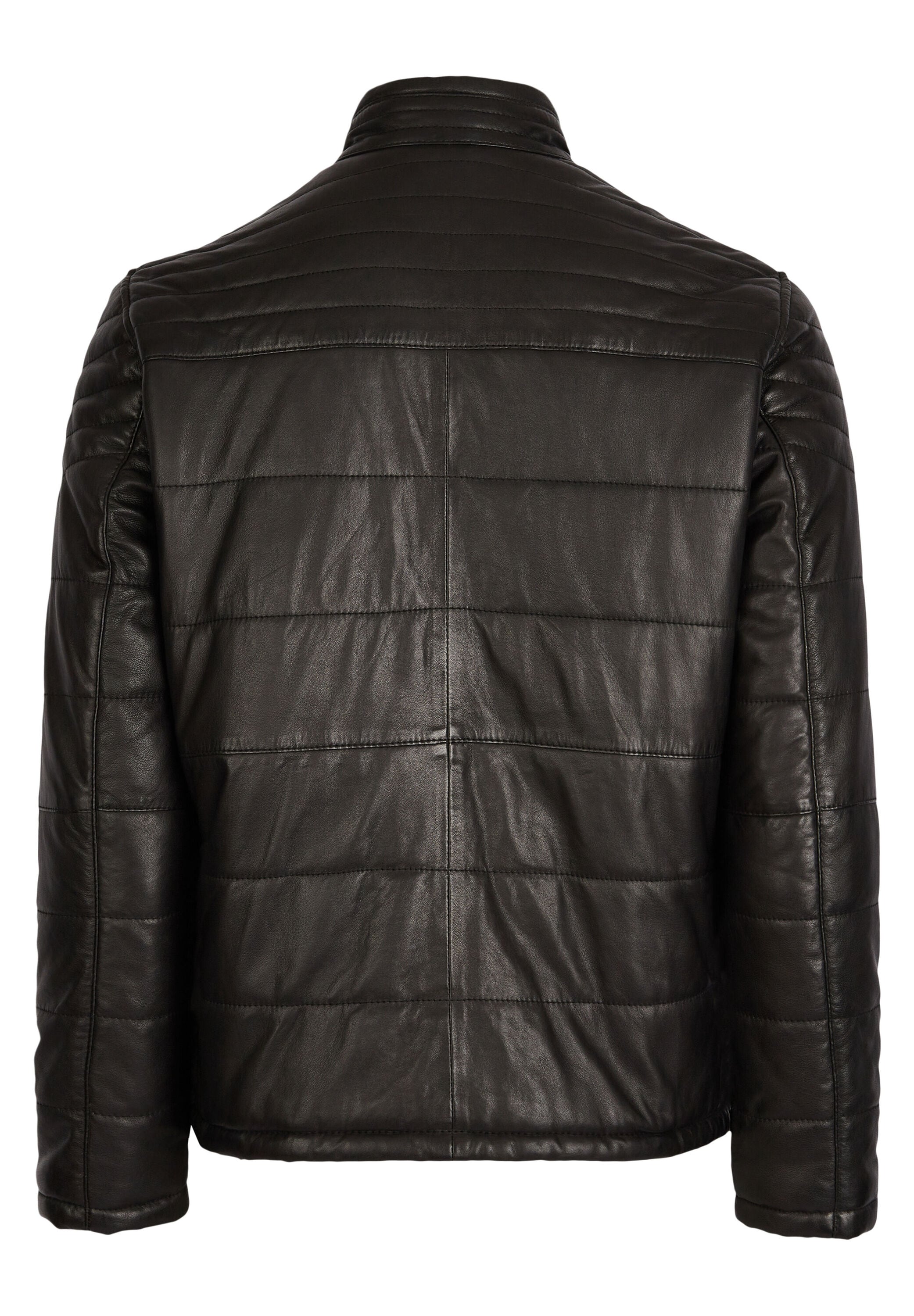 bugatti Lederjacke »BUBOSLEY« ohne Kapuze mit Stehkragen