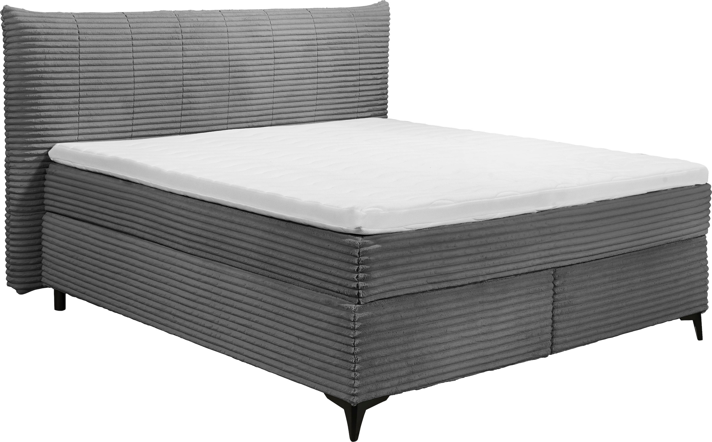 ED EXCITING DESIGN Boxspringbett »Seattle«, harte Seite mit Kokosmatte, weiche Seite mit Filzabdeckung