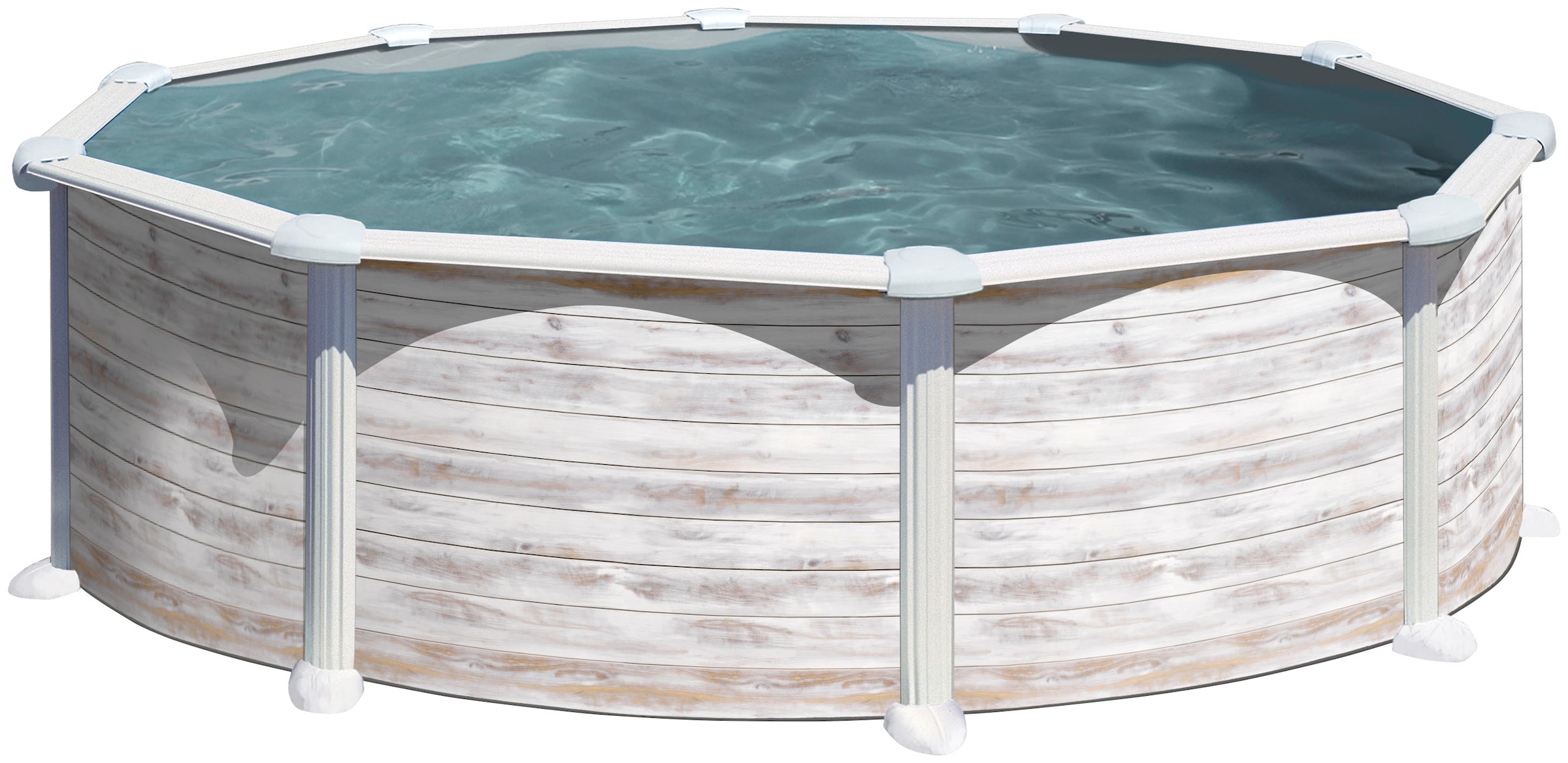 Gre Rundpool »Groenlandia inkl. Zubehör« Höhe: 132 cm, in versch. Größen erhältlich