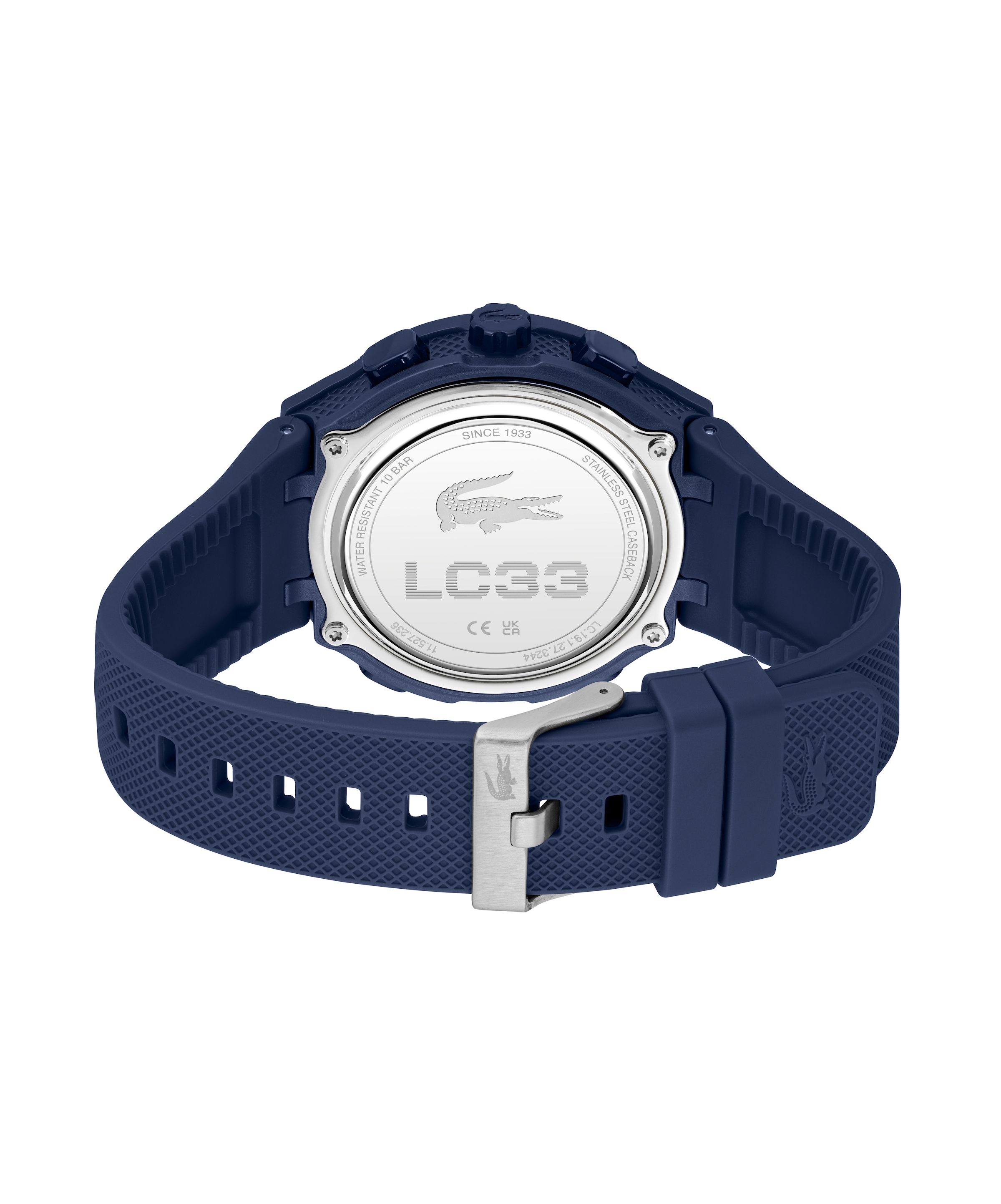 Lacoste Chronograph »LC33«, Quarzuhr, Armbanduhr, Herrenuhr, Silikonarmband, analog, digital, Tag