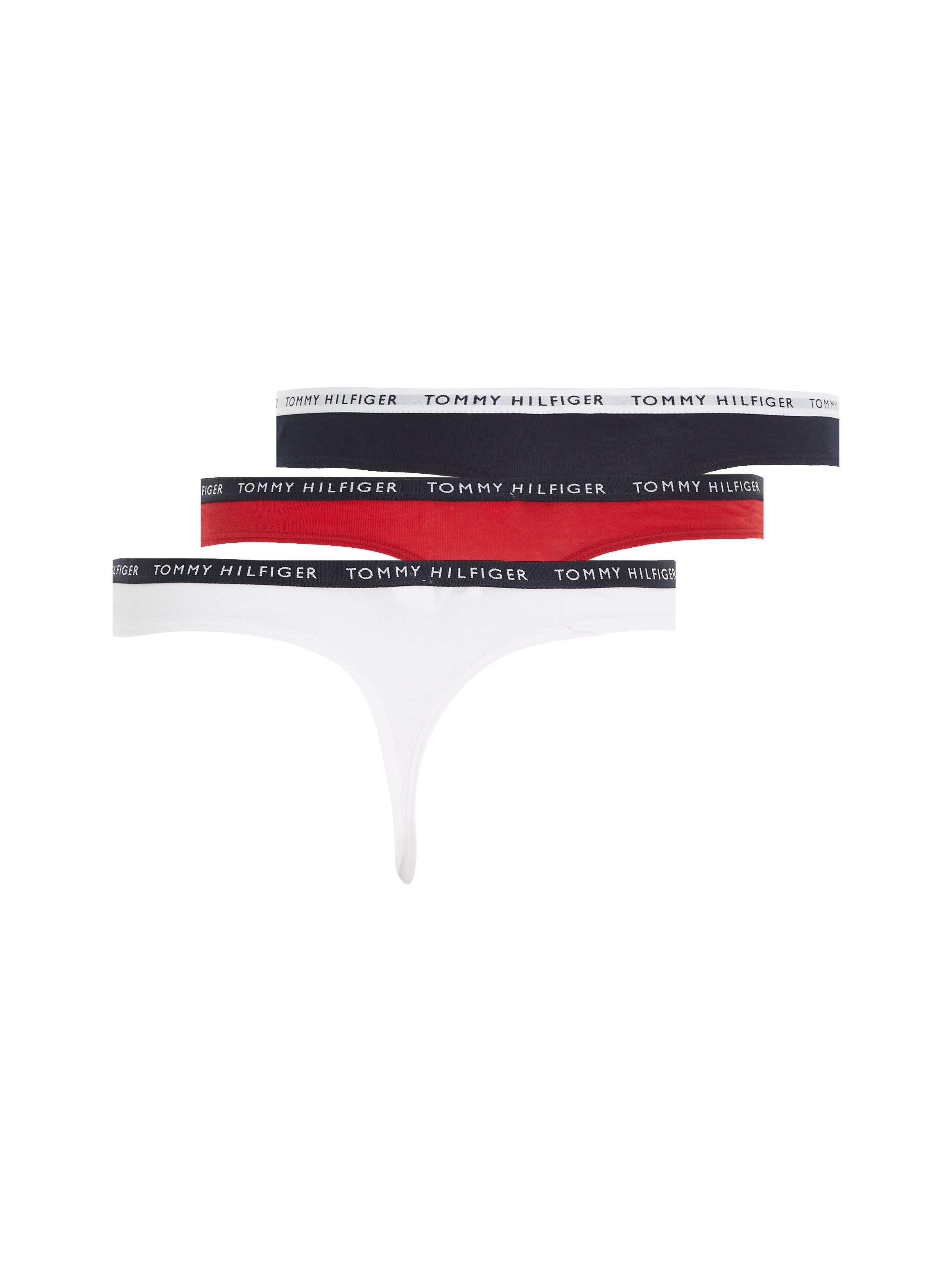 Tommy Hilfiger Underwear T-String, (3 St.), mit schmalem Logobündchen