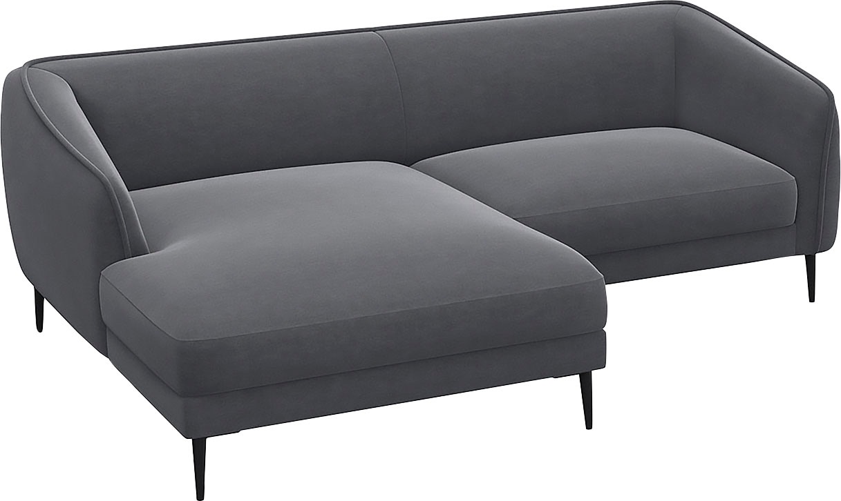 FLEXLUX Ecksofa "Belle Designsofa, bequem durch Kaltschaum im Sitz, OTTOs C günstig online kaufen