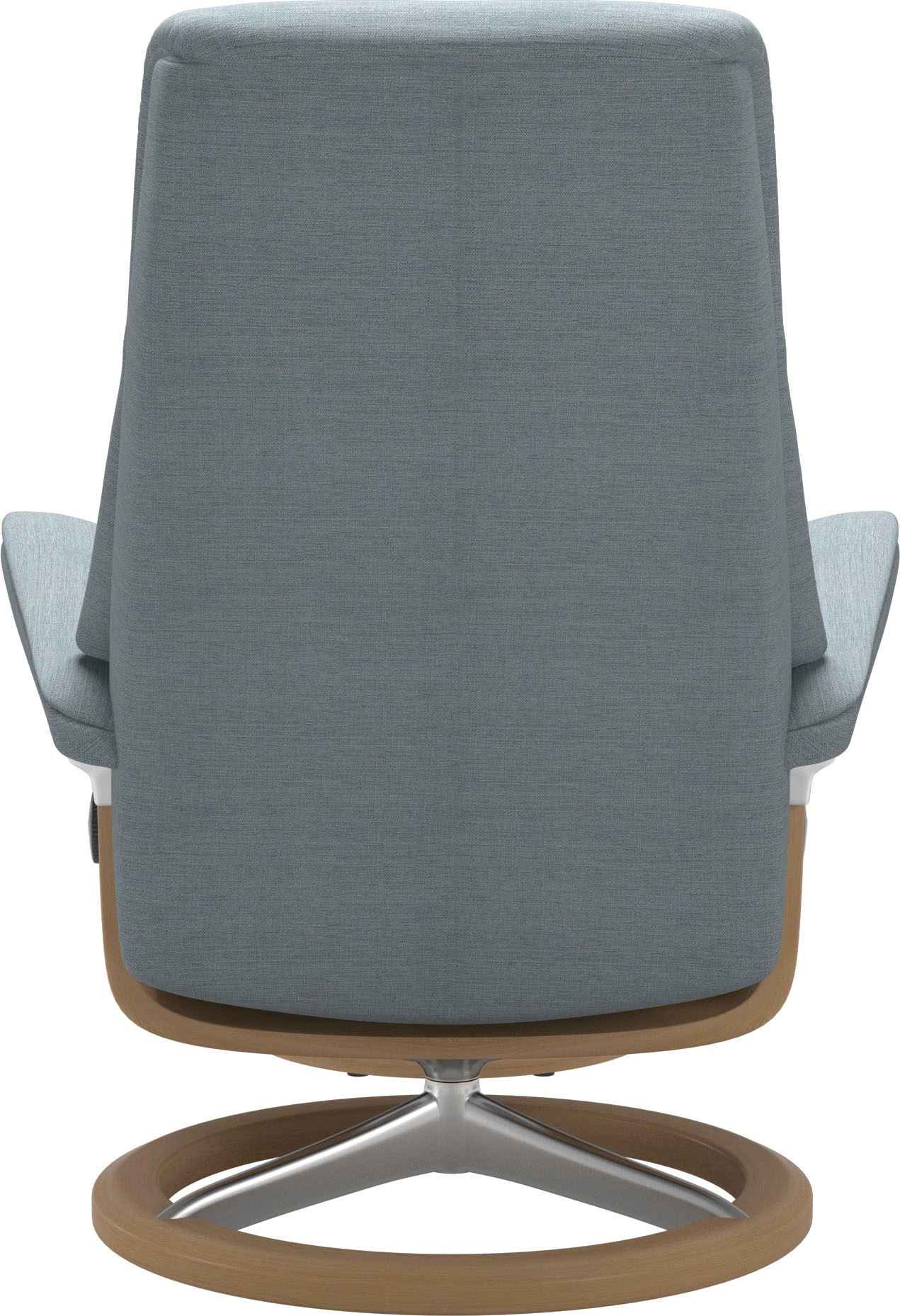 Stressless® Relaxsessel »View«, (Set, Relaxsessel mit Hocker), mit Signature Base, Größe S,Gestell Eiche