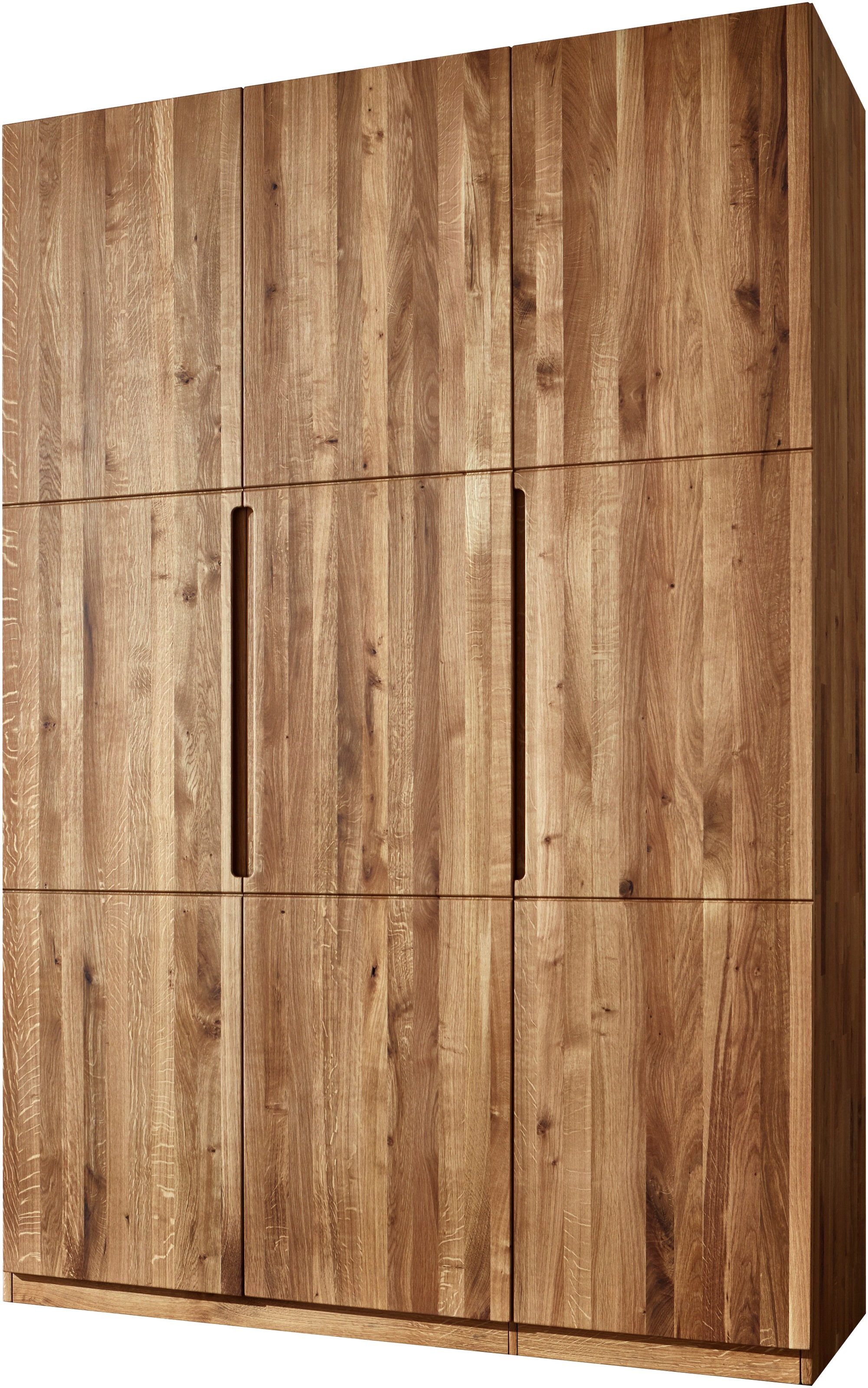 Home affaire Kleiderschrank »Azelie, aus Wildeiche«, Massivholz-Kleiderschrank, im 50 cm Raster planbar