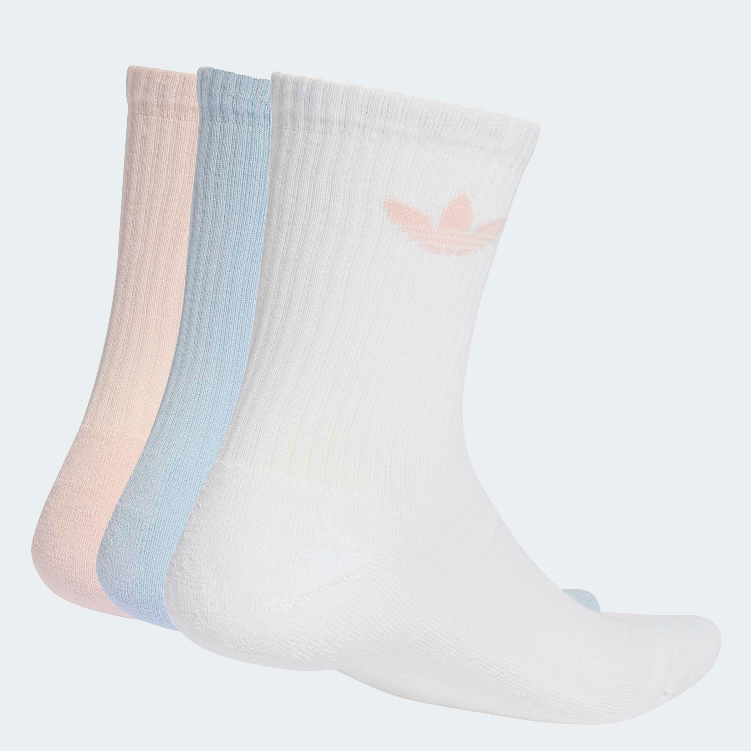 adidas Originals Sportsocken »TREFOIL CUSHION CREW, 3 PAAR« 3 Paar tlg. für Erwachsene, 3er-Pack, mit Logodruck, wadenlang