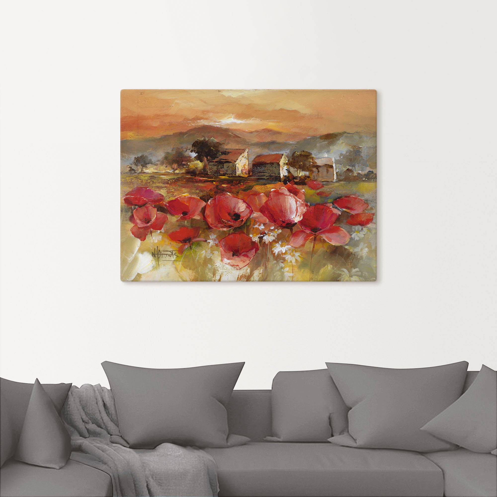 Artland Wandbild »Toskana Romantic II«, Blumen, (1 St.), als Leinwandbild, Poster, Wandaufkleber in verschied. Größen