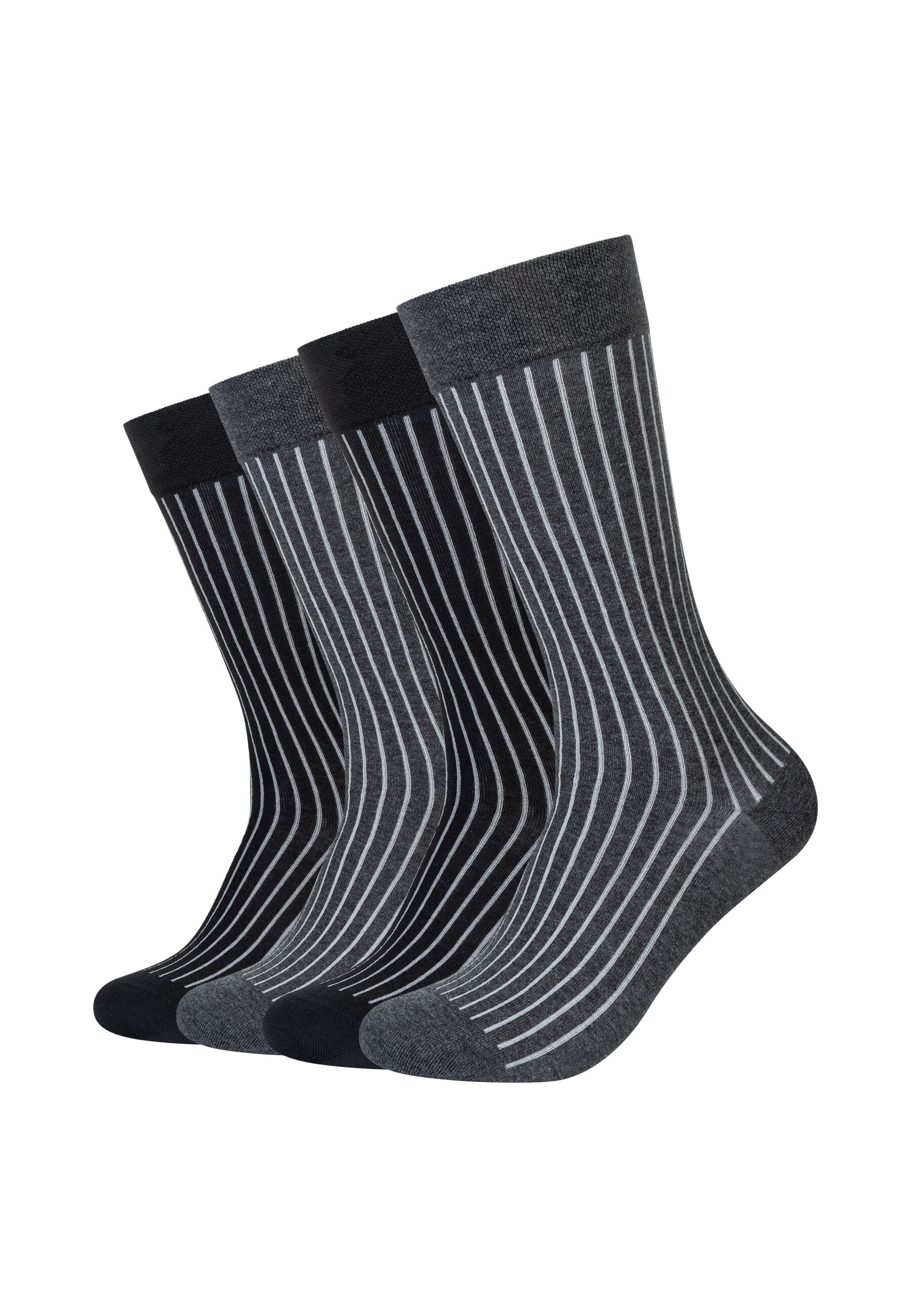 Camano Socken "Socken 4er Pack" 4er Pack Ca-soft Piqué Bund ohne Druck, Wei günstig online kaufen